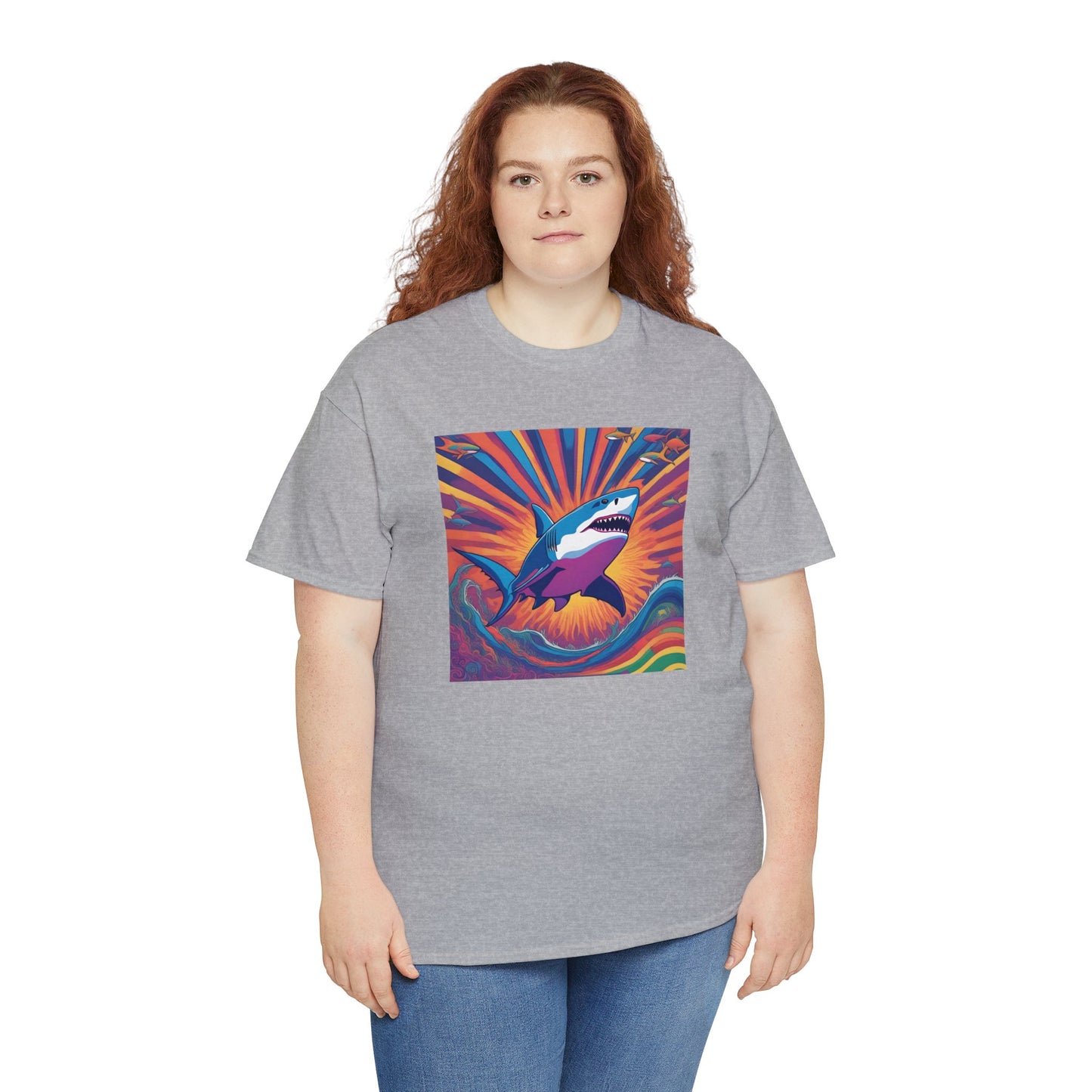 Psychedelic Great White Shark T-shirt