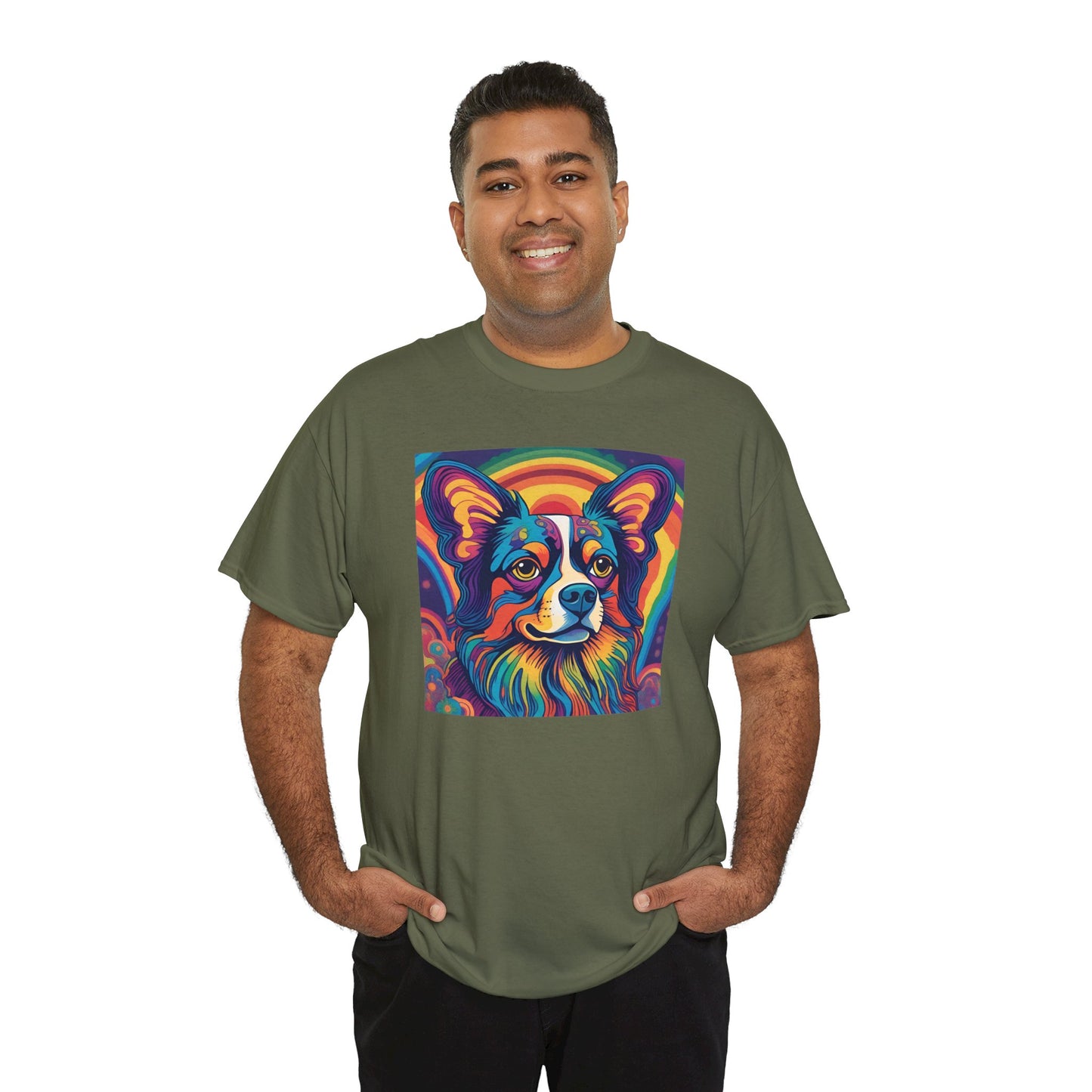 Psychedelic Papillon (AKA Continental Toy Spaniel) T-shirt