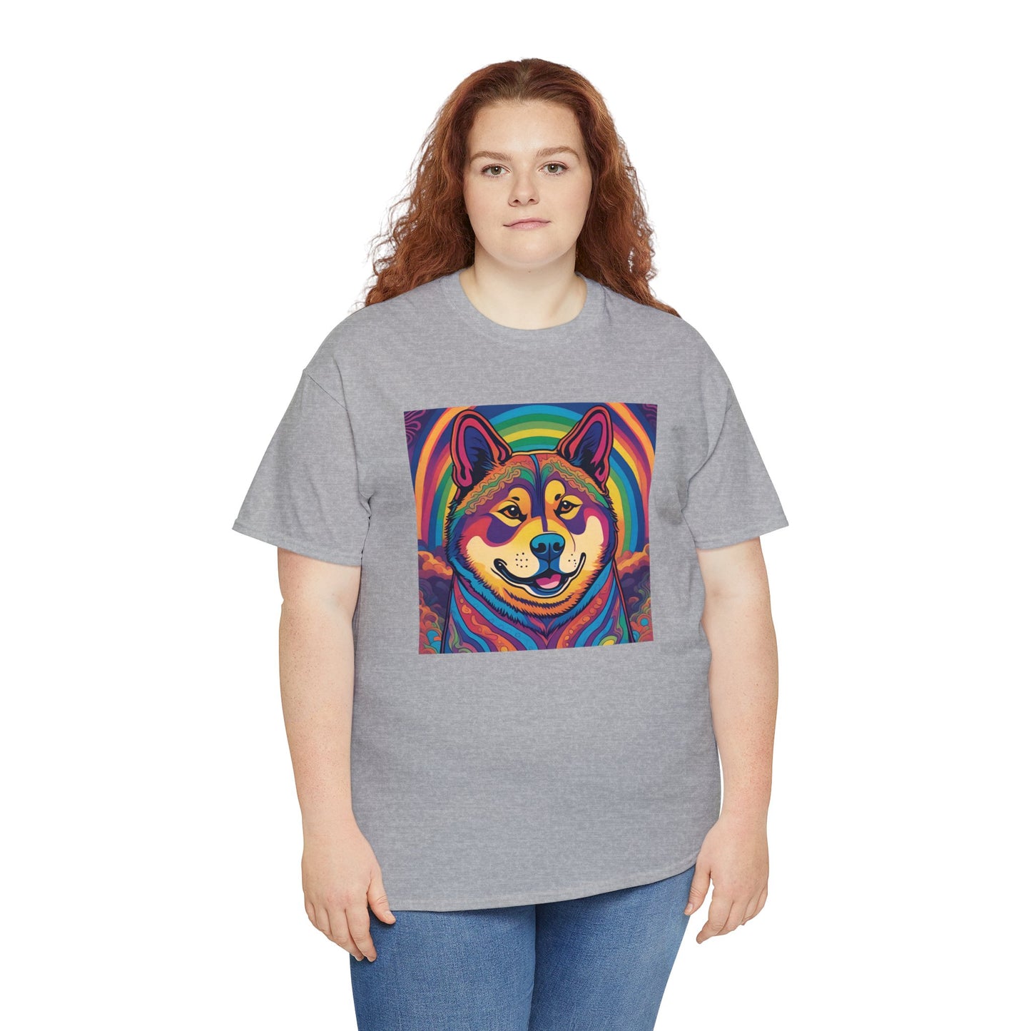 Psychedelic Akita T-shirt