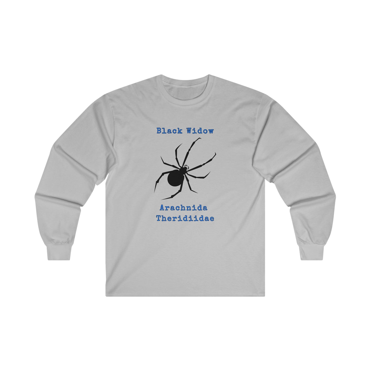 Black Widow with Scientific Names - Long Sleeve Tee