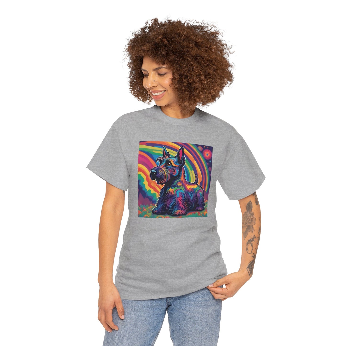 Psychedelic Scottish Terrier T-shirt