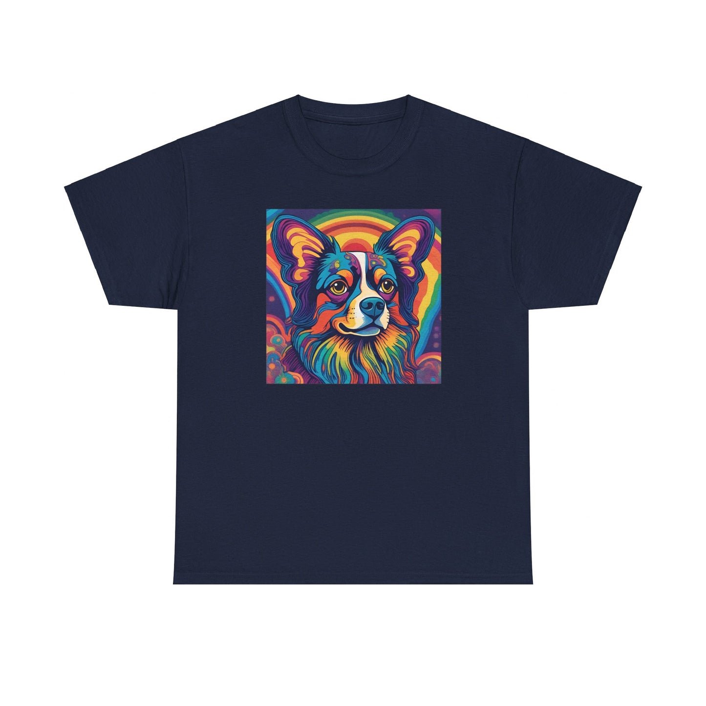 Psychedelic Papillon (AKA Continental Toy Spaniel) T-shirt