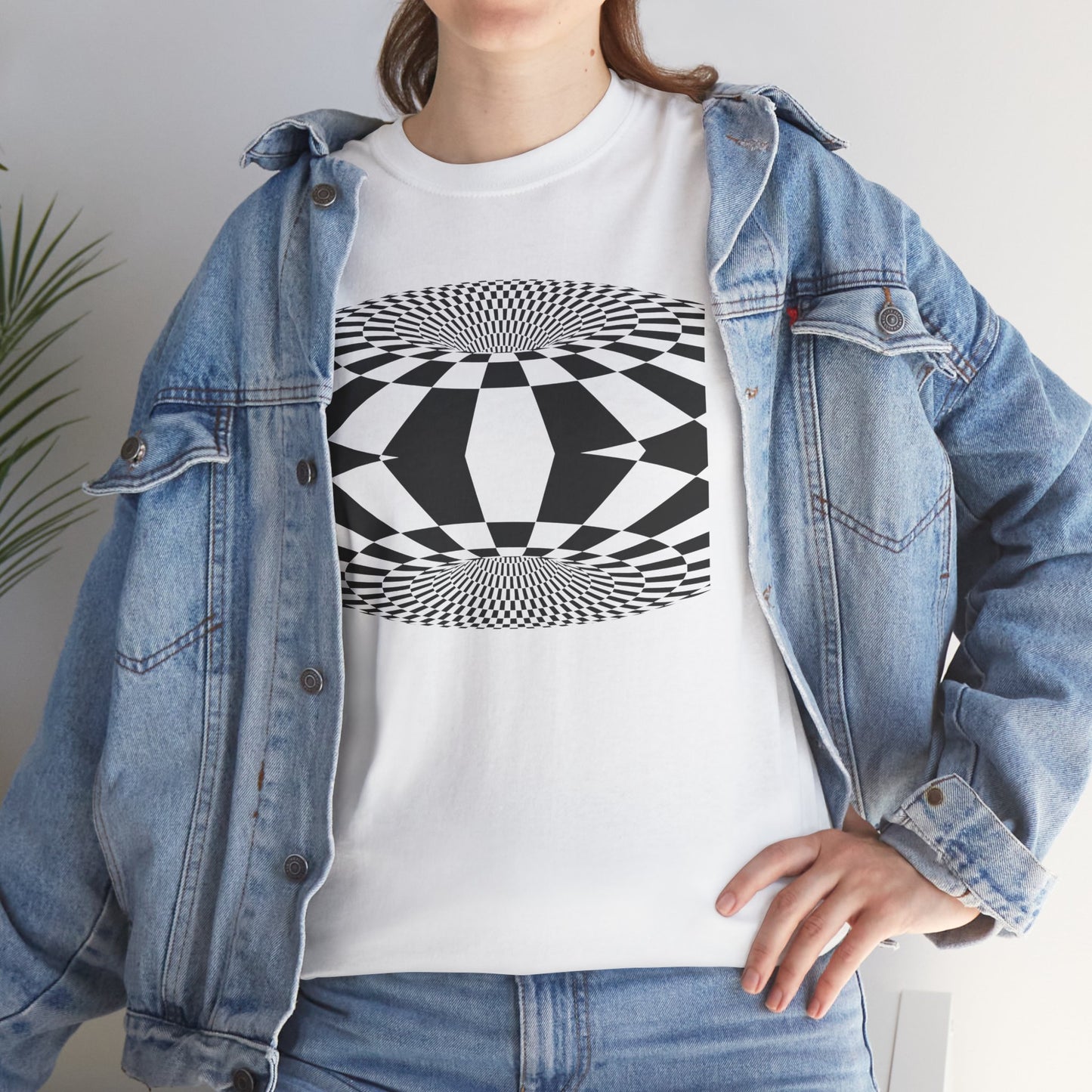 Checkerboard Wheel Illusion T-shirt