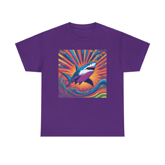 Psychedelic Great White Shark T-shirt