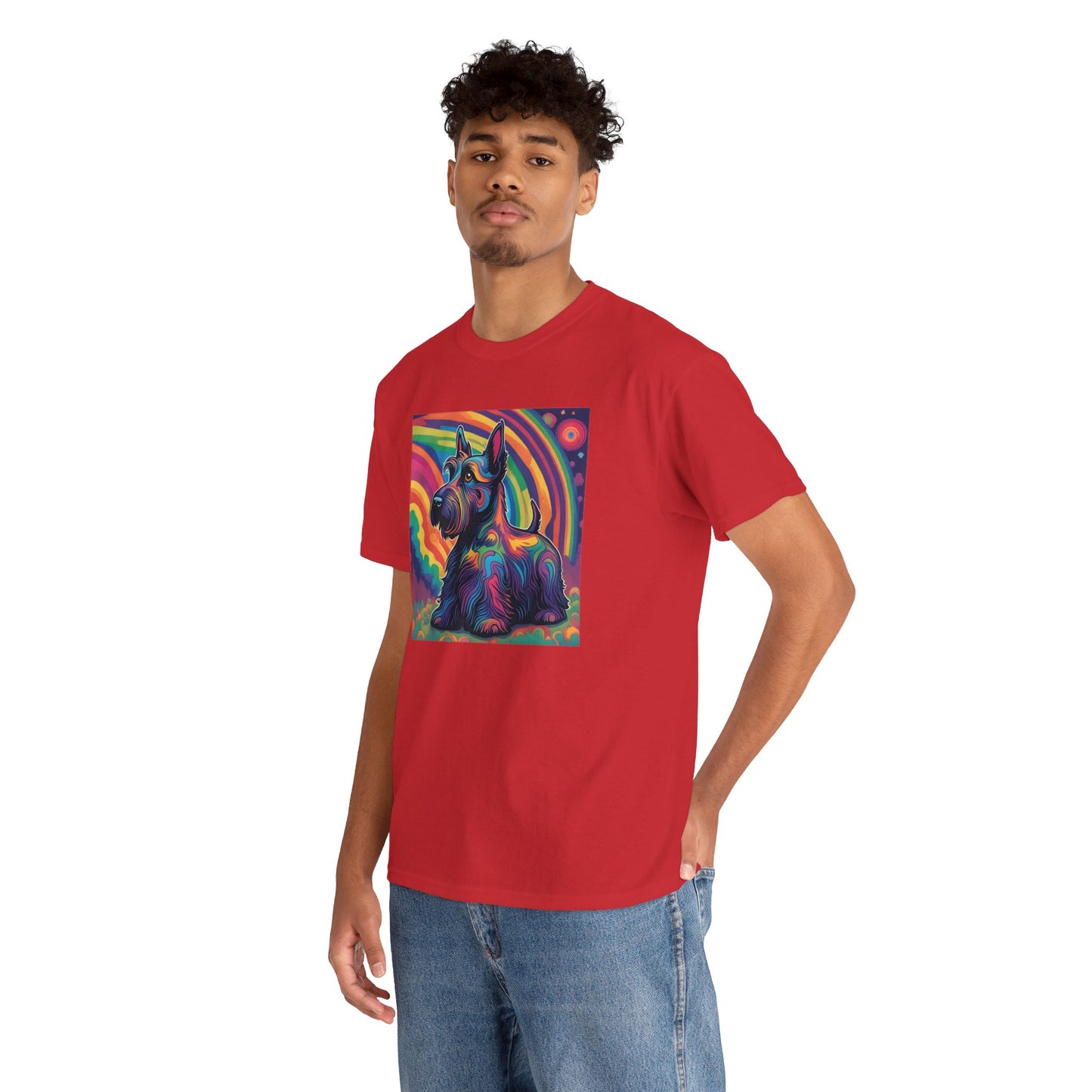 Psychedelic Scottish Terrier T-shirt