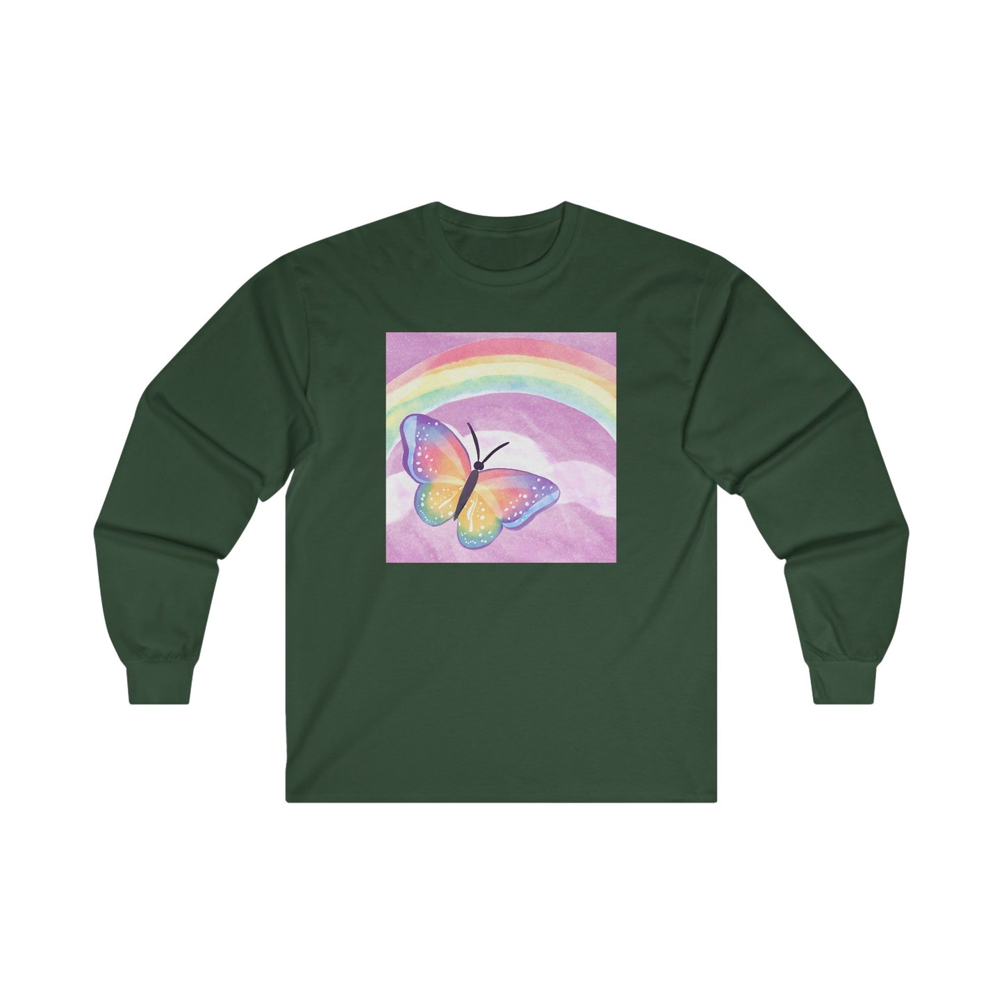 Butterfly Rainbow - Long Sleeve Tee