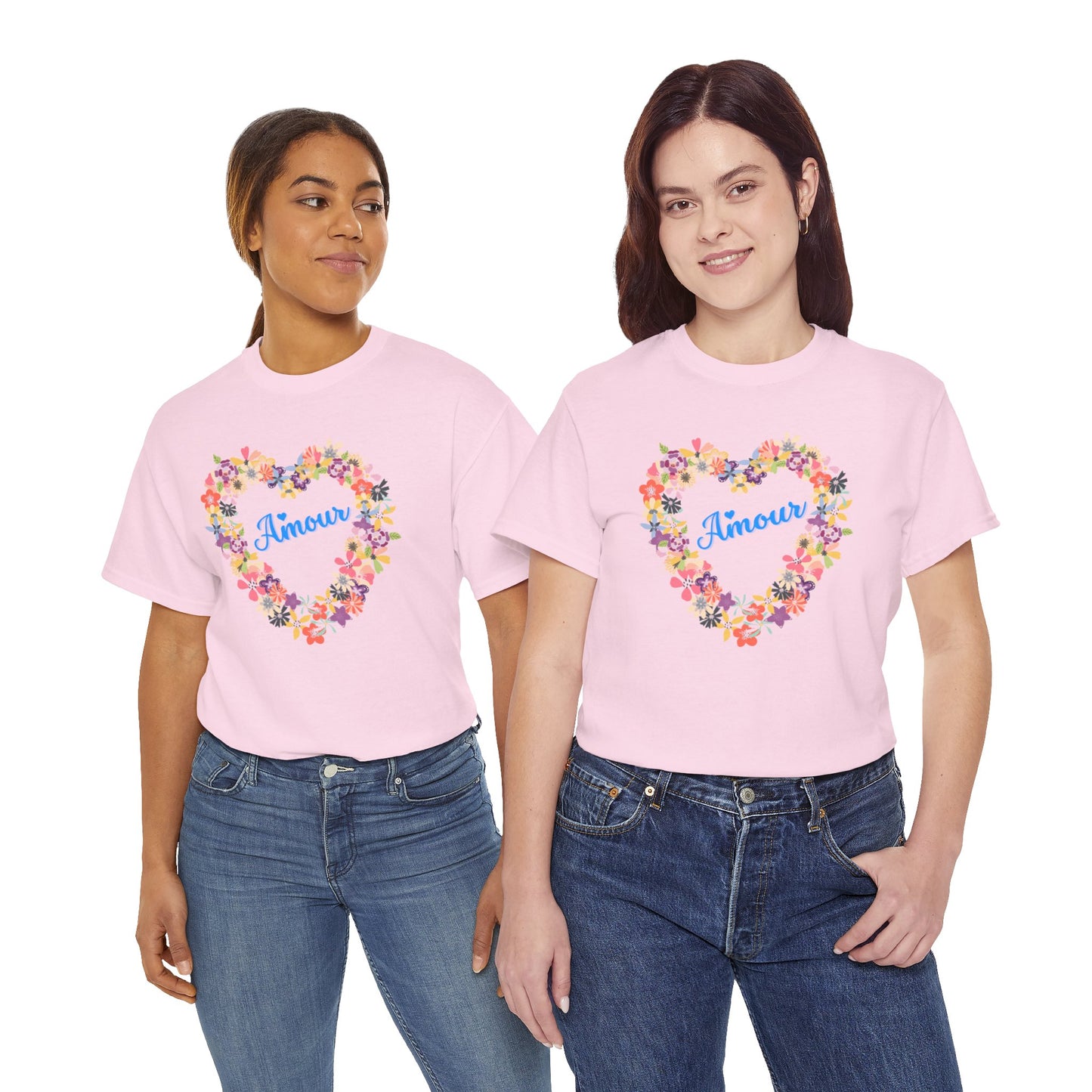 Amour with Flower Heart T-shirt