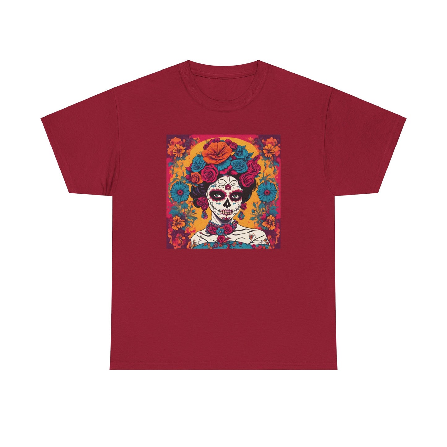 Day of the Dead Mary of Guadalupe Popart v1 T-shirt