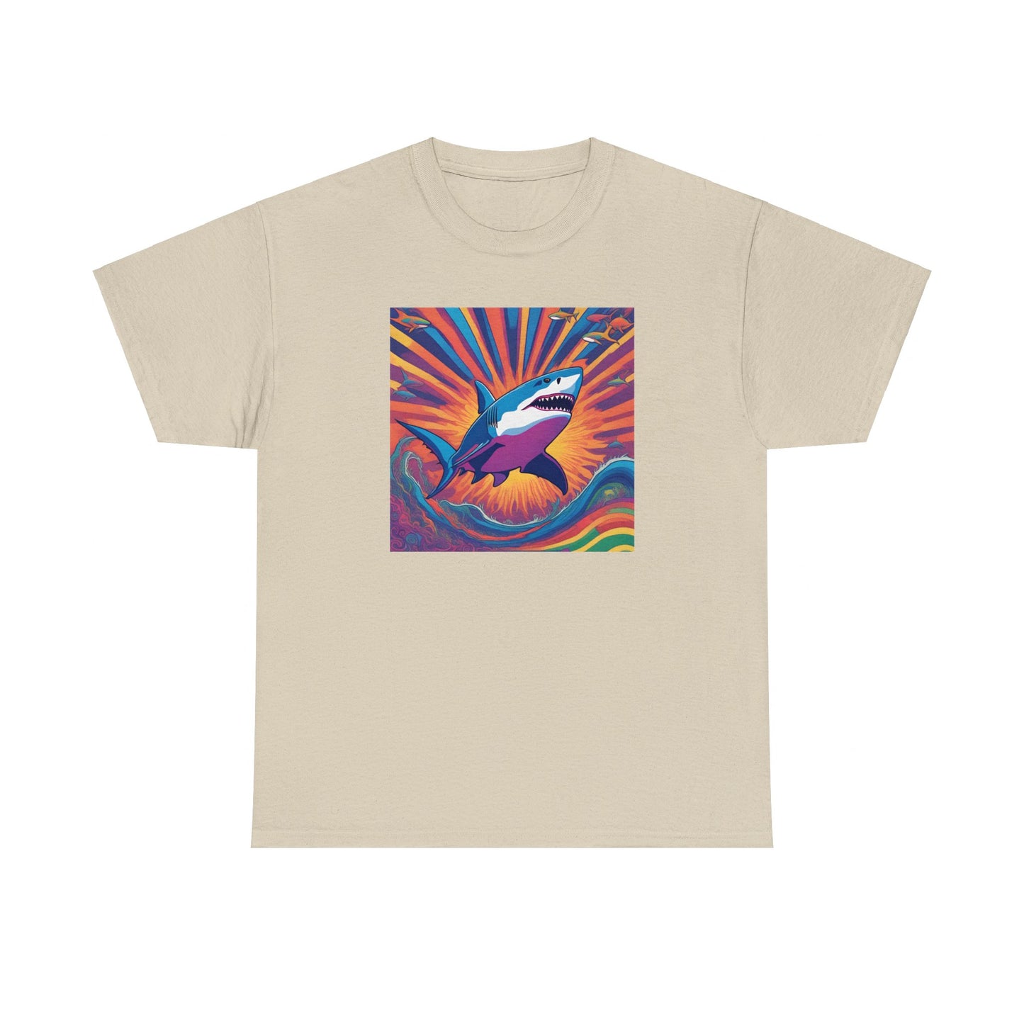 Psychedelic Great White Shark T-shirt