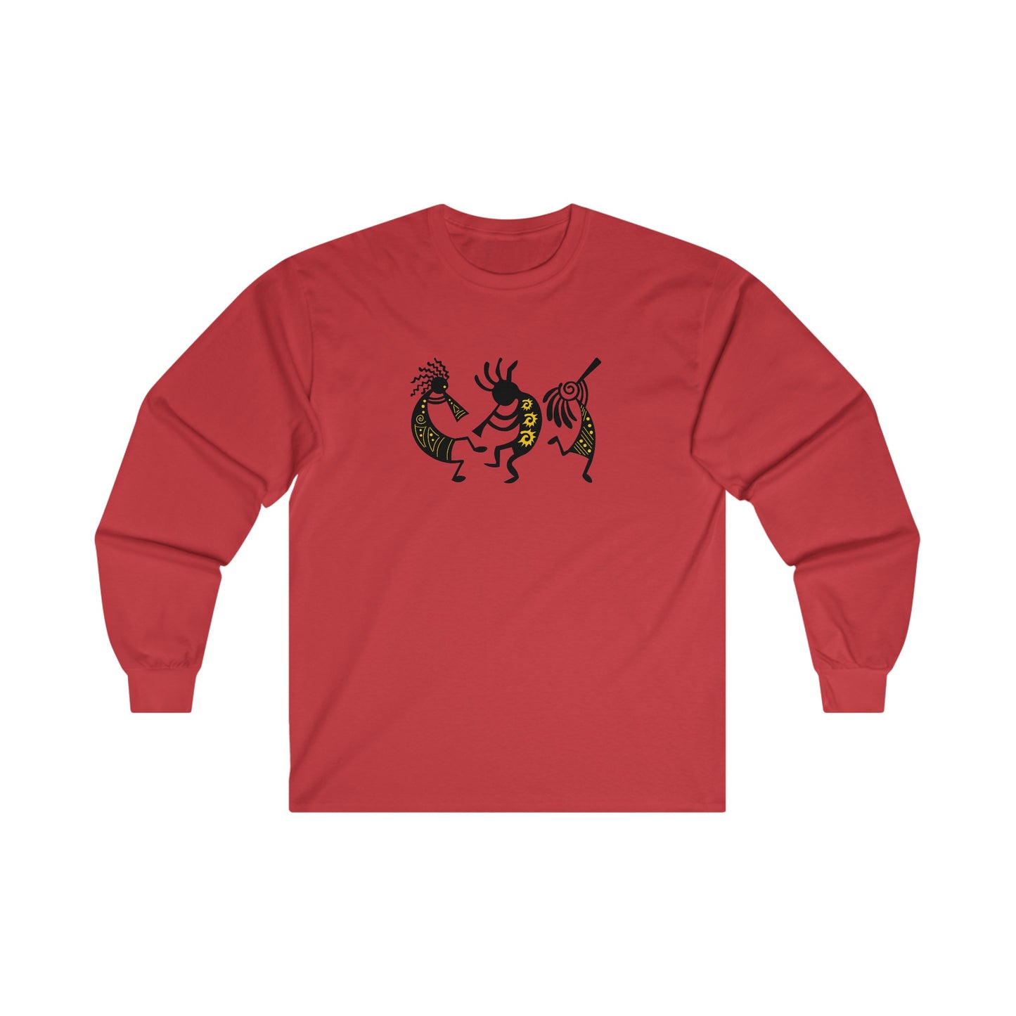 Kokopelli Figures (Southwest Native American) - Long Sleeve Tee