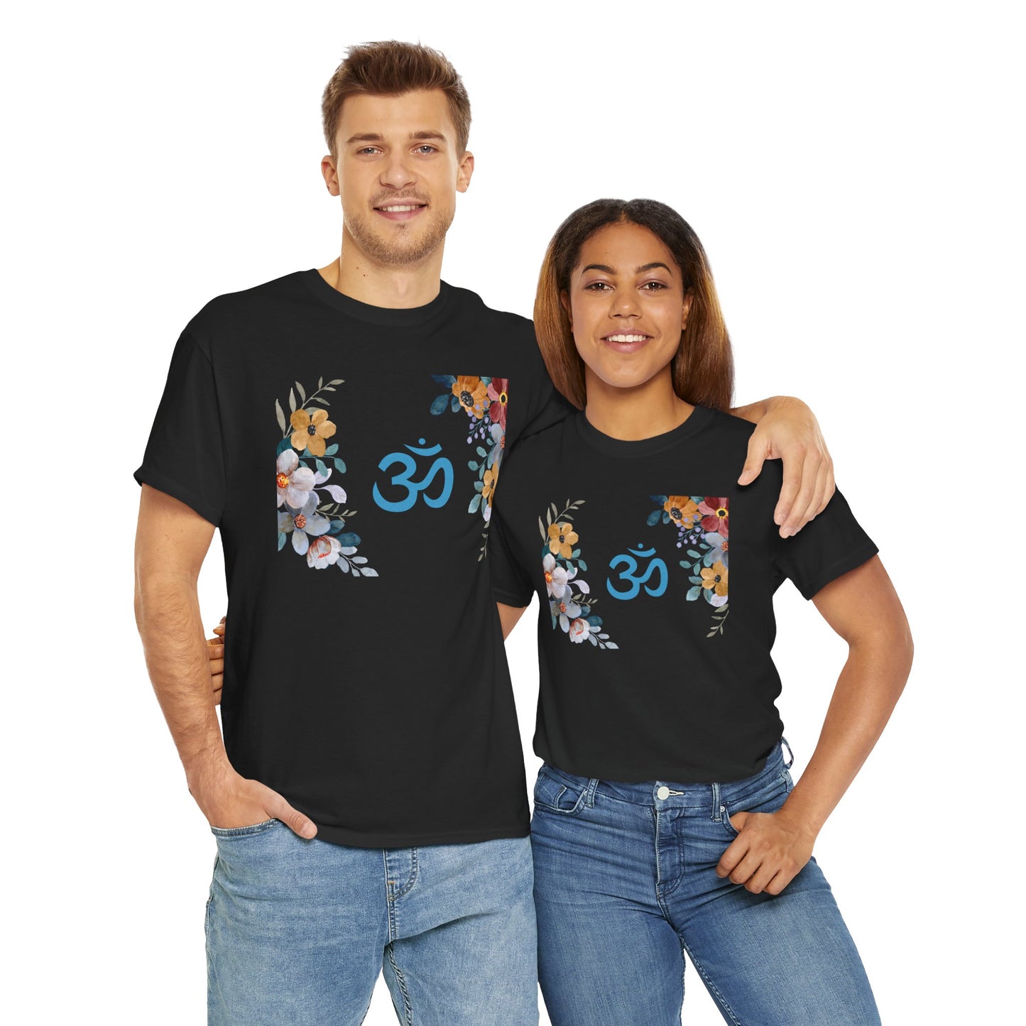 Om (with flowers) T-shirt