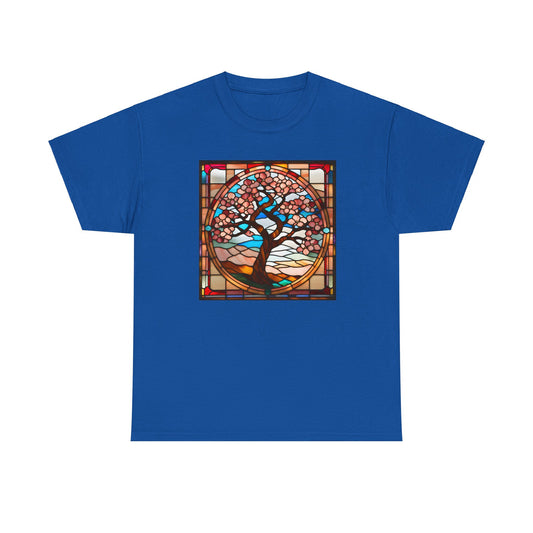 Cheery Blossom Tree Stained Glass T-shirt