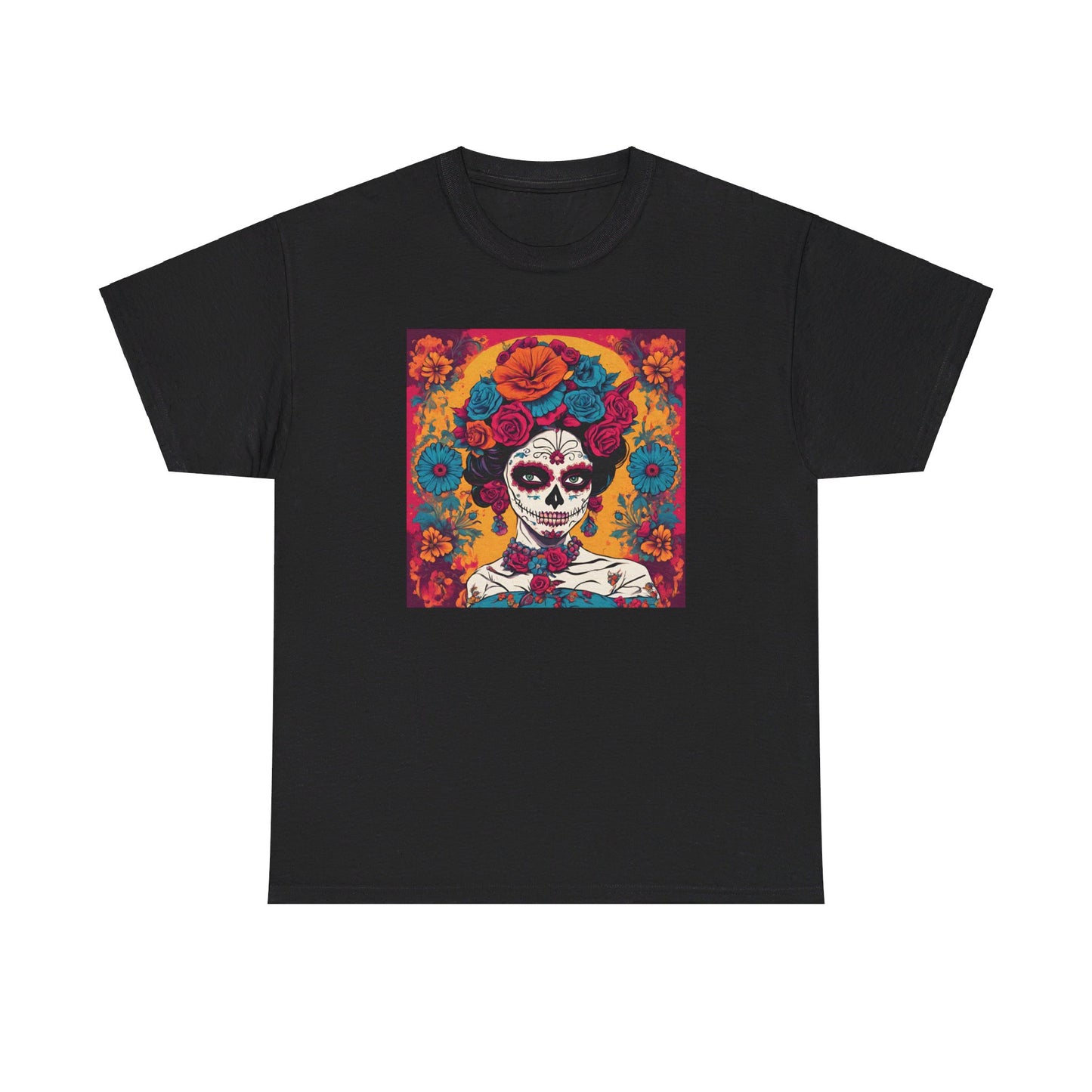 Day of the Dead Mary of Guadalupe Popart v1 T-shirt