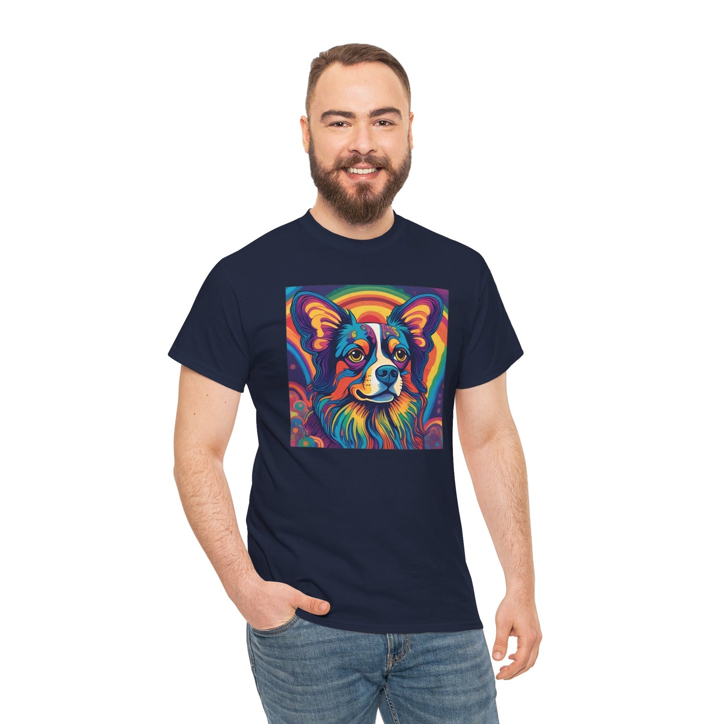 Psychedelic Papillon (AKA Continental Toy Spaniel) T-shirt