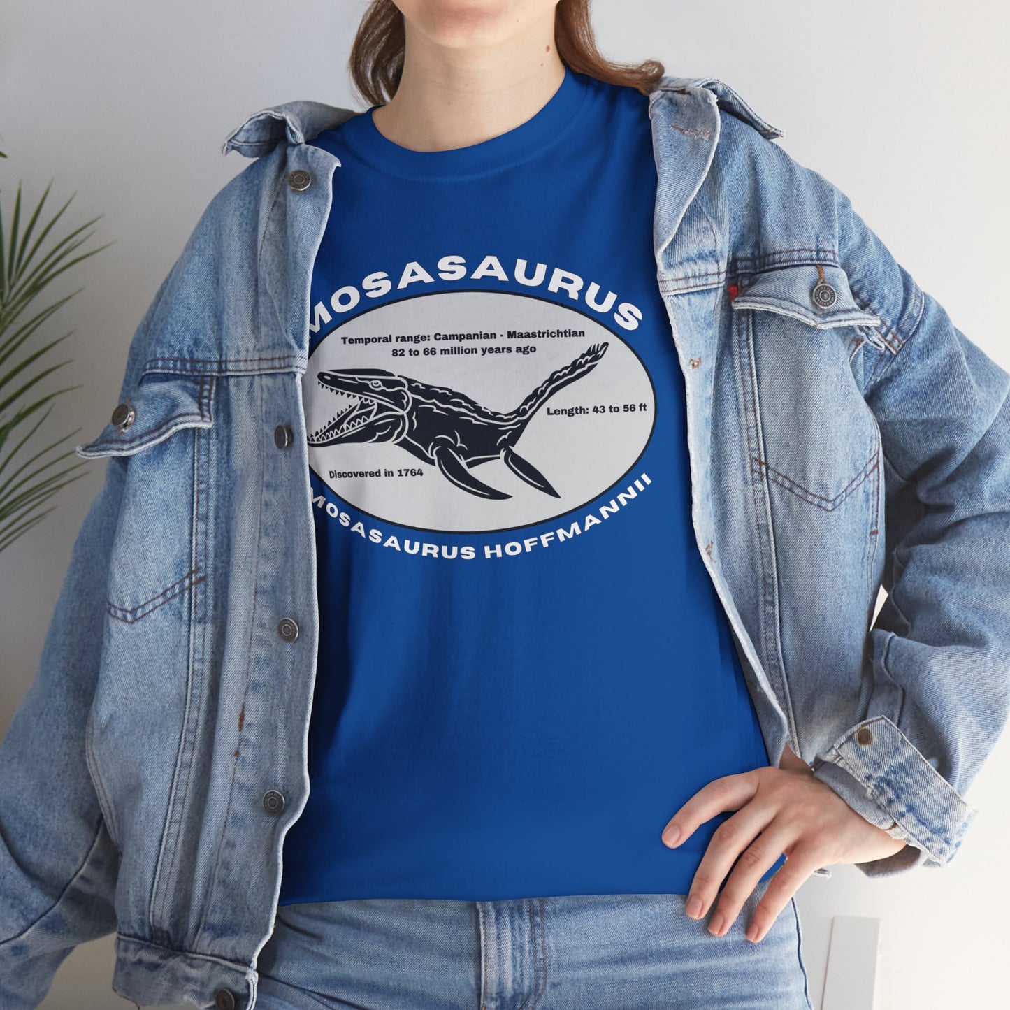 Mosasaurus with Scientific Name T-shirt