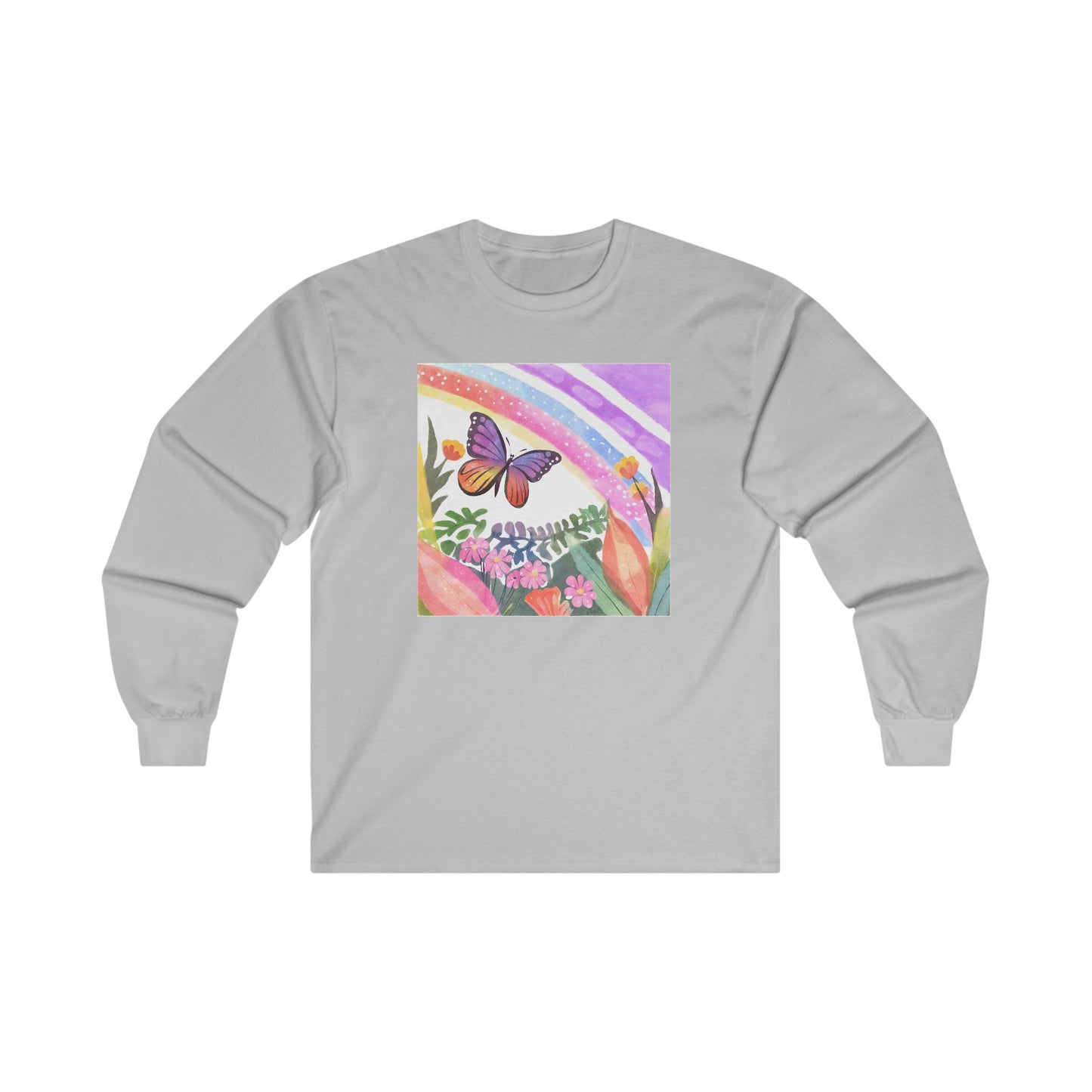 Butterfly in Garden - Long Sleeve Tee