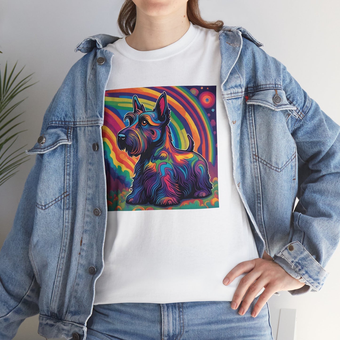 Psychedelic Scottish Terrier T-shirt