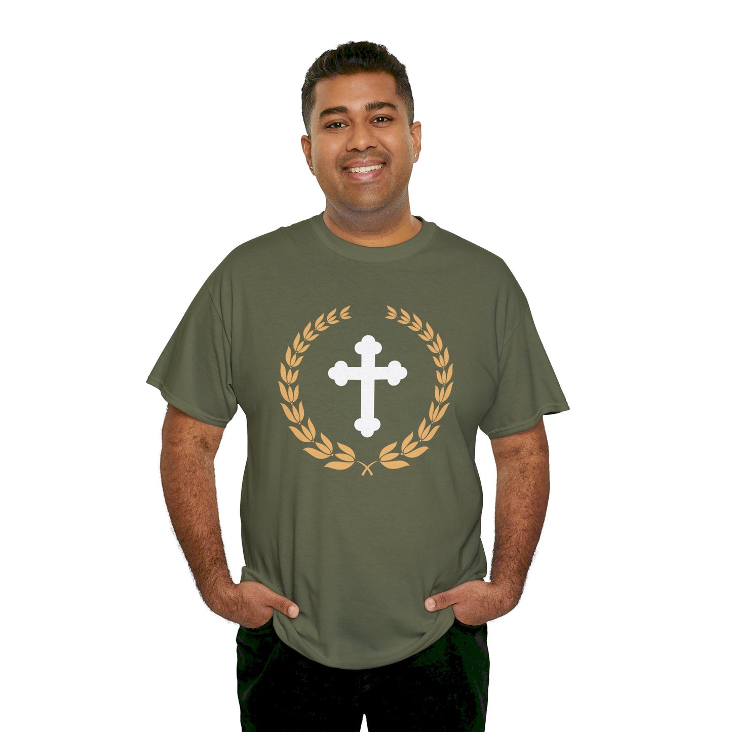 Cross in Laurel Wreath T-shirt