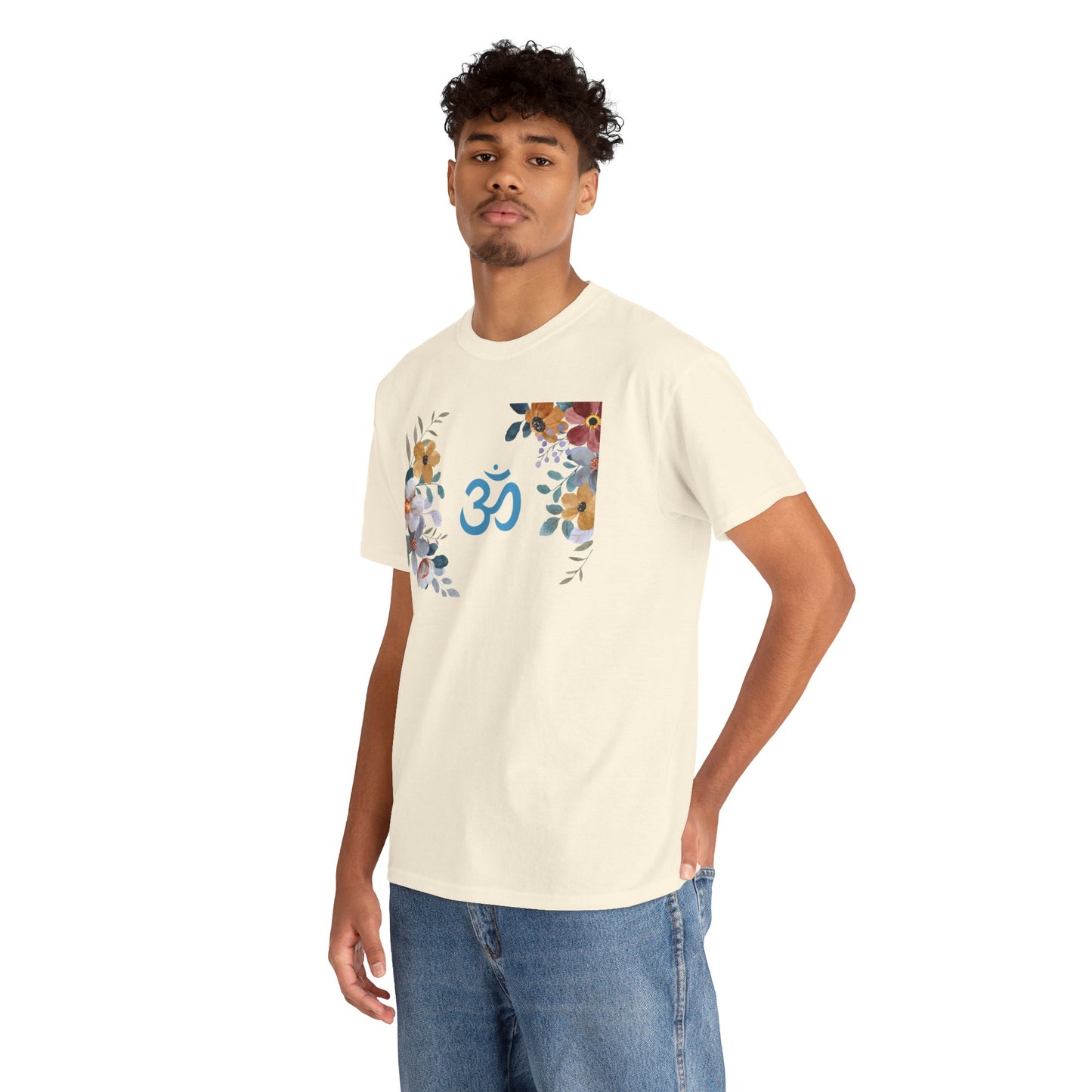 Om (with flowers) T-shirt