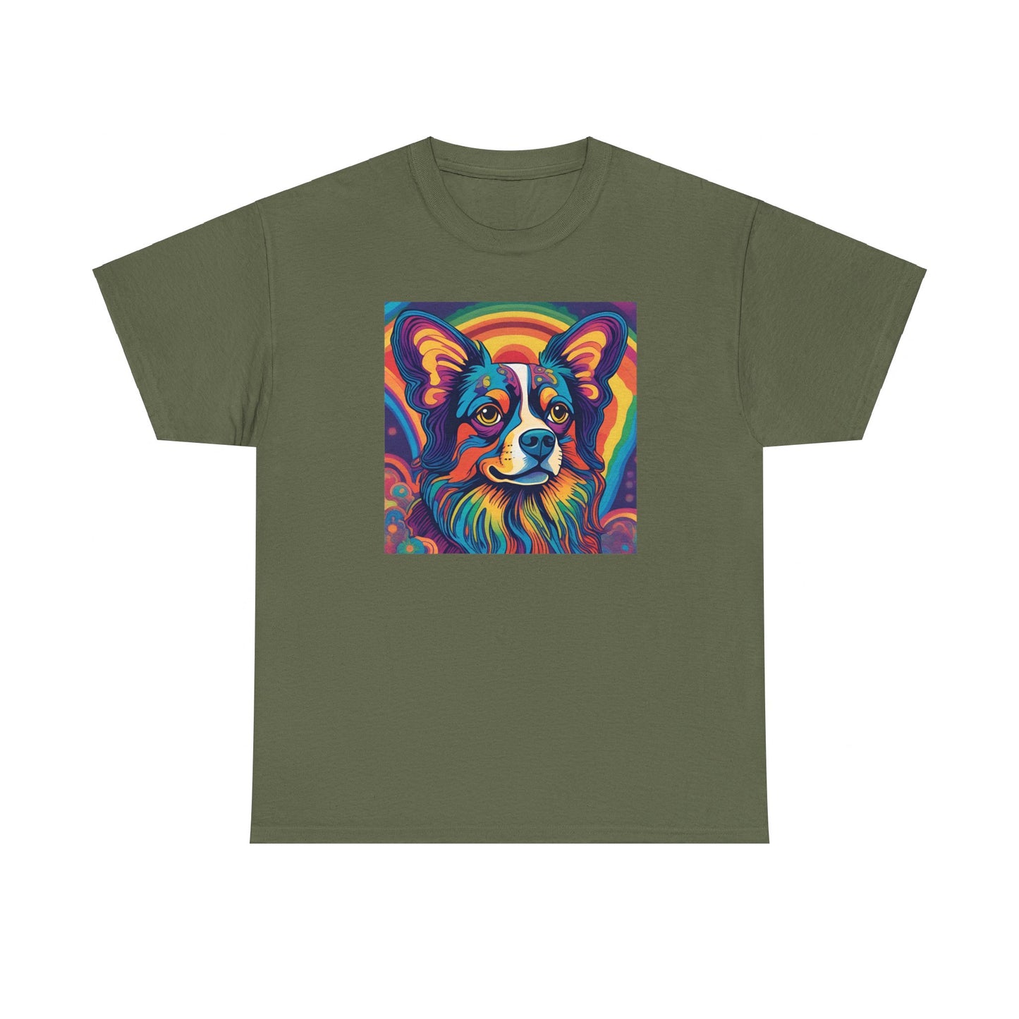 Psychedelic Papillon (AKA Continental Toy Spaniel) T-shirt