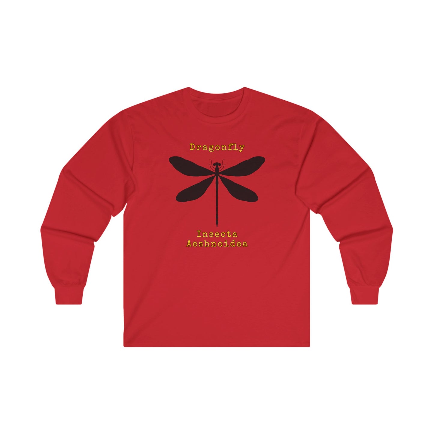 Dragonfly with Scientific Names - Long Sleeve Tee