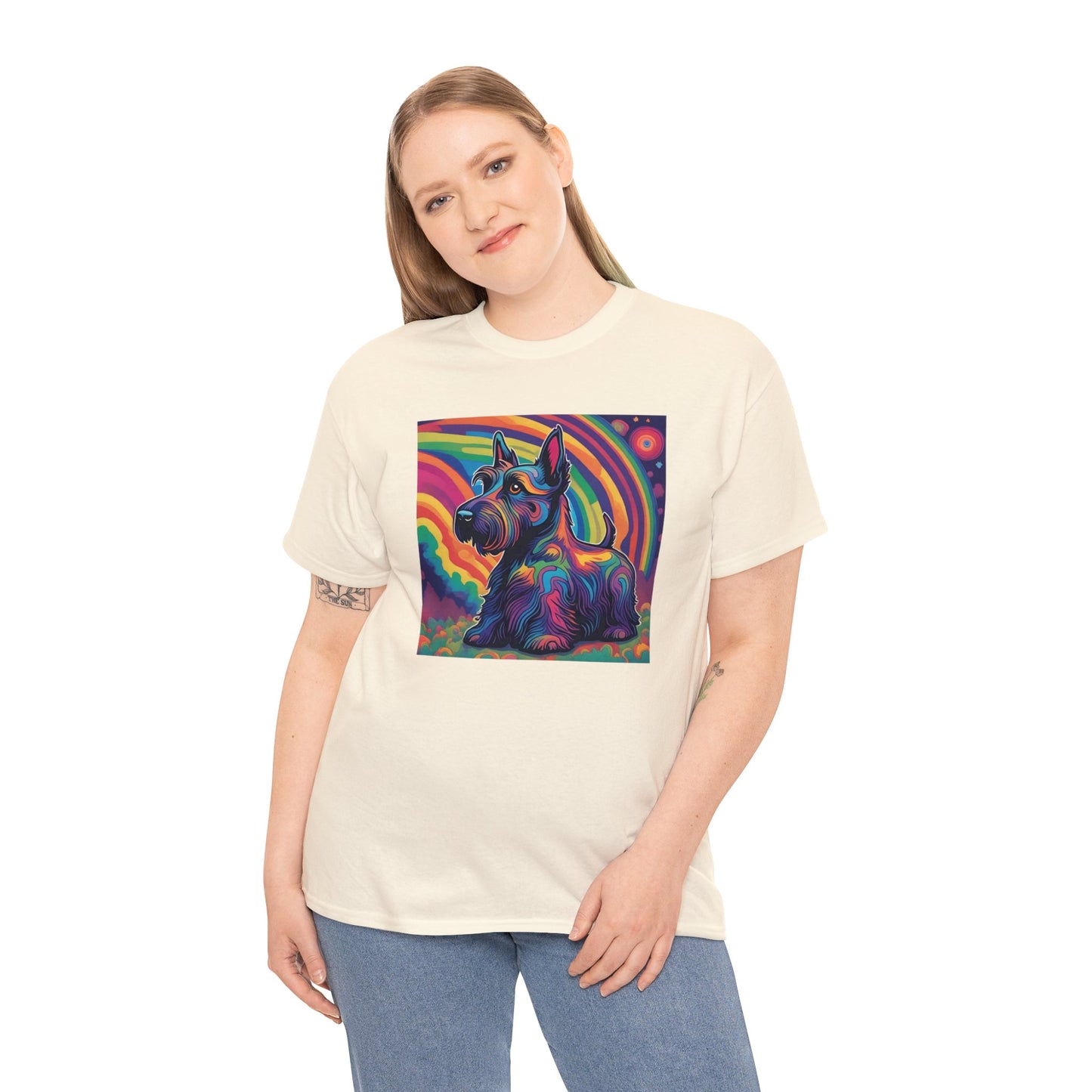 Psychedelic Scottish Terrier T-shirt