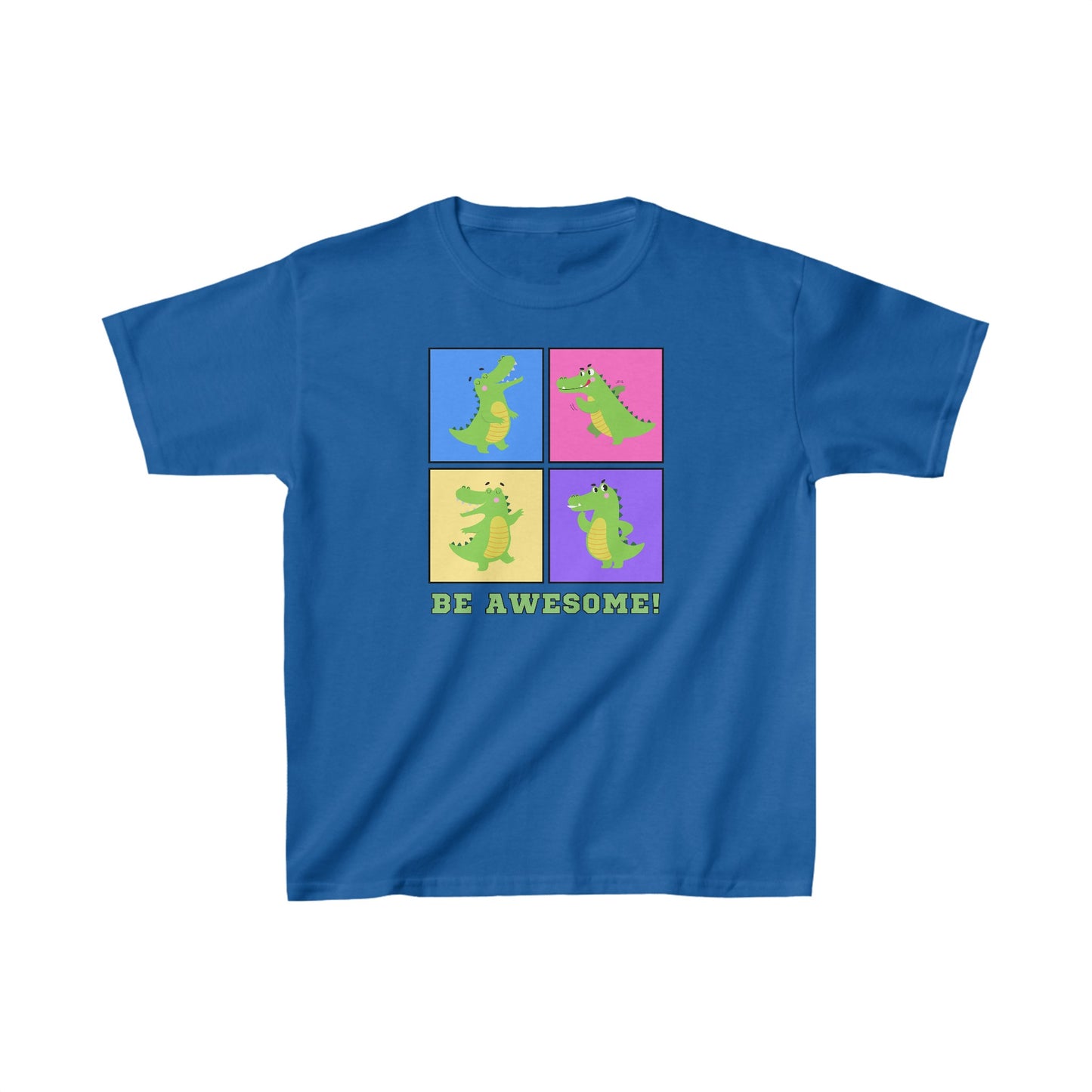 Be Awesome! (4) - designed by Berkeley age 7 - Kids Heavy Cotton™ Tee