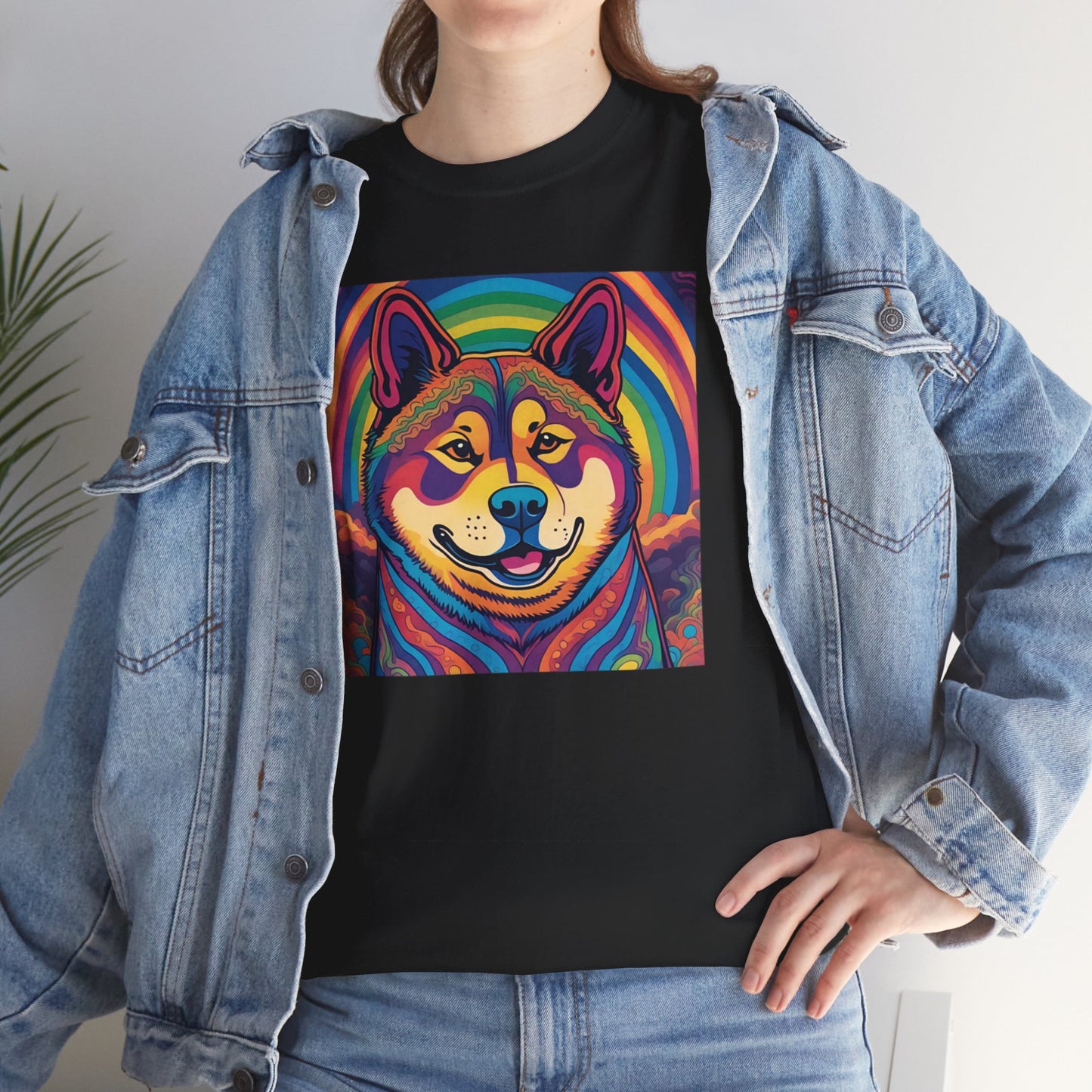 Psychedelic Akita T-shirt