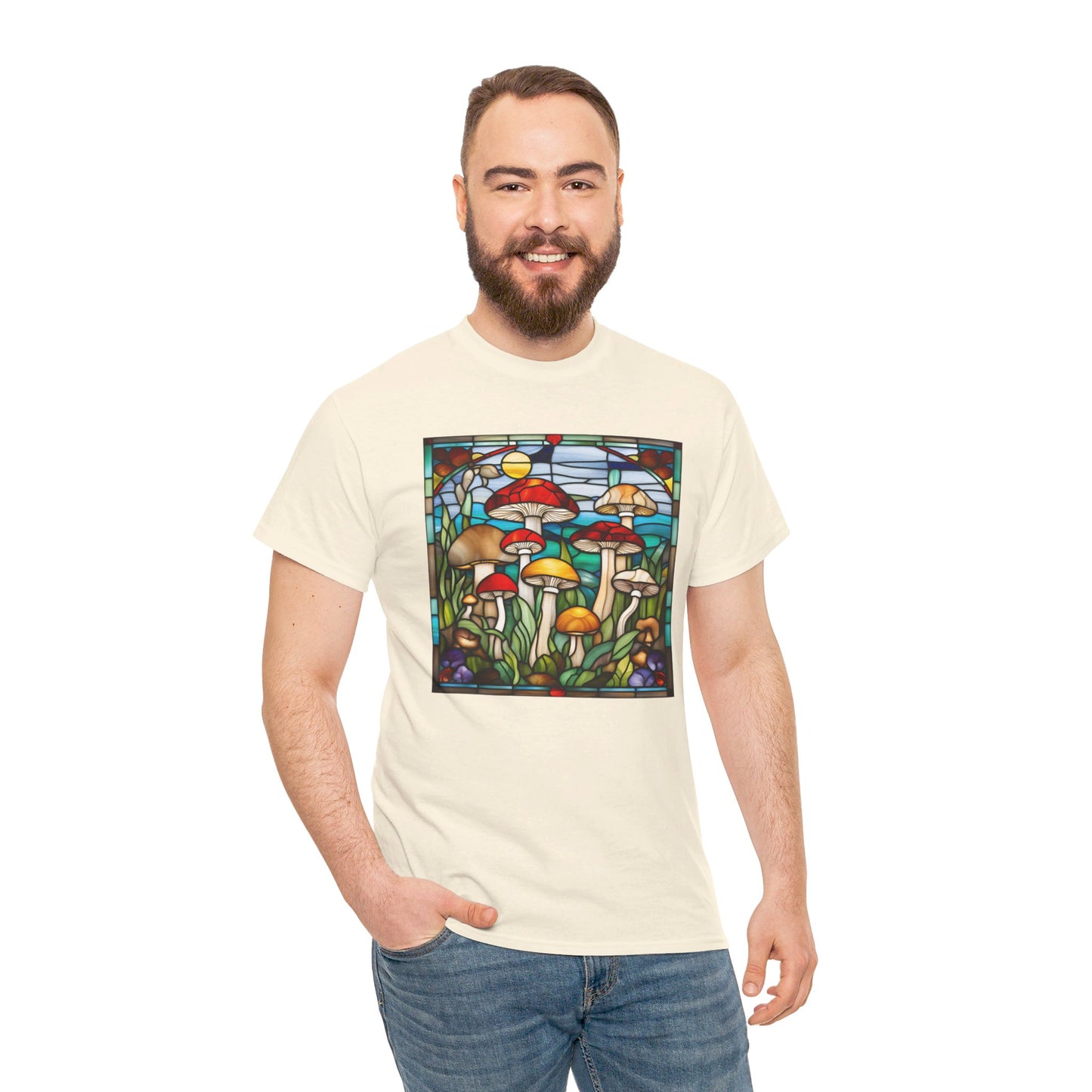 Mushrooms Stained Glass T-shirt