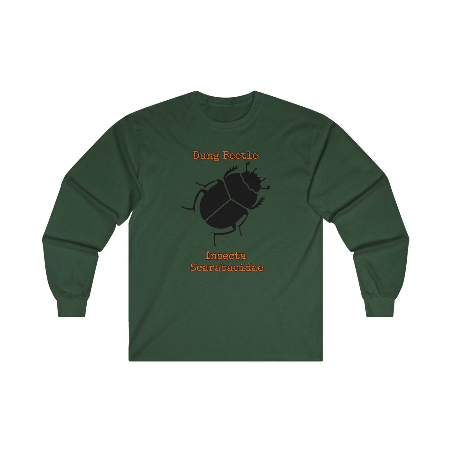 Dung Beetle with Scientific Names - Long Sleeve Tee