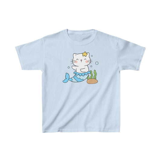 Mermaid Kitten - Luna - Kids Heavy Cotton™ Tee