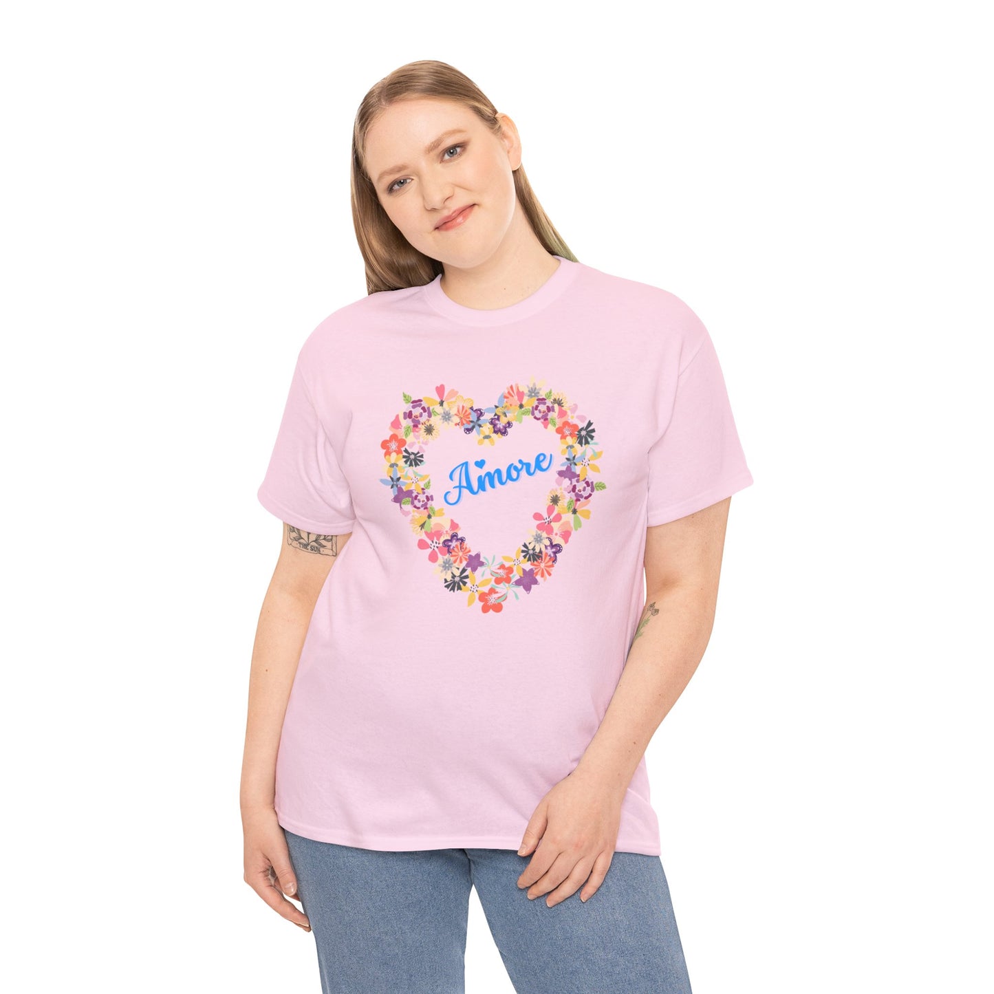 Amore with Flower Heart T-shirt