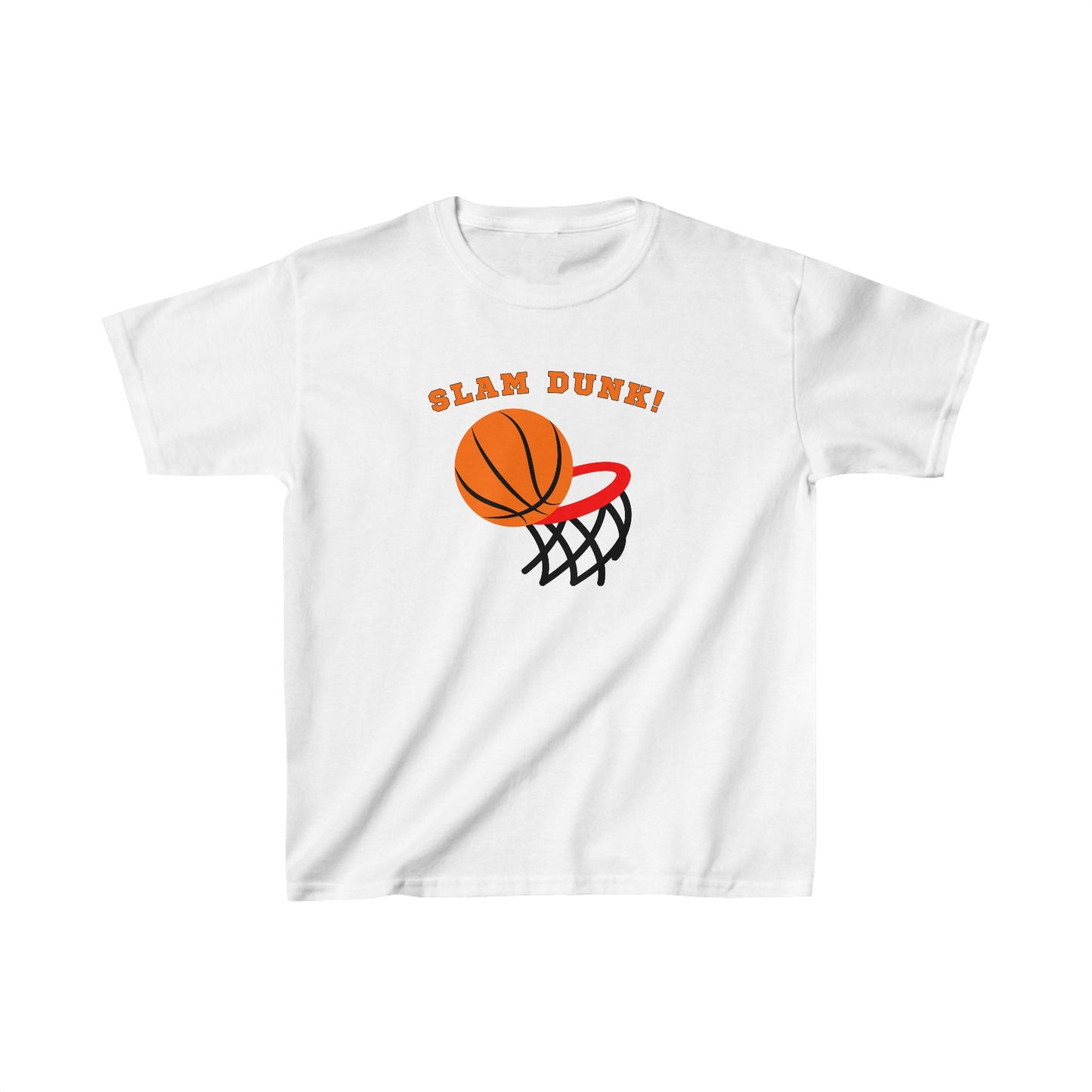 Slam Dunk! - designed by Sebastian age 8 - Kids Heavy Cotton™ Tee