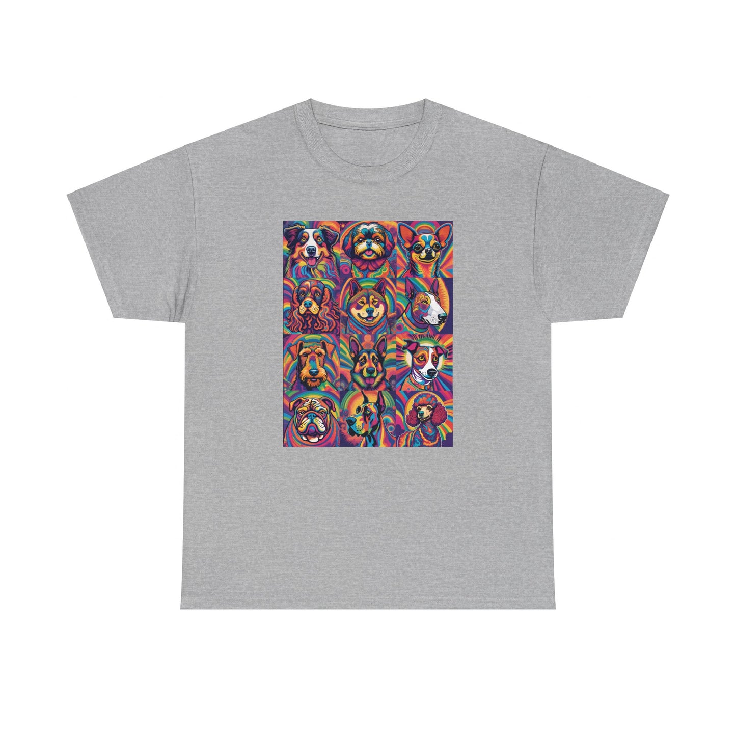 Psychedelic Dogs (12) T-shirt