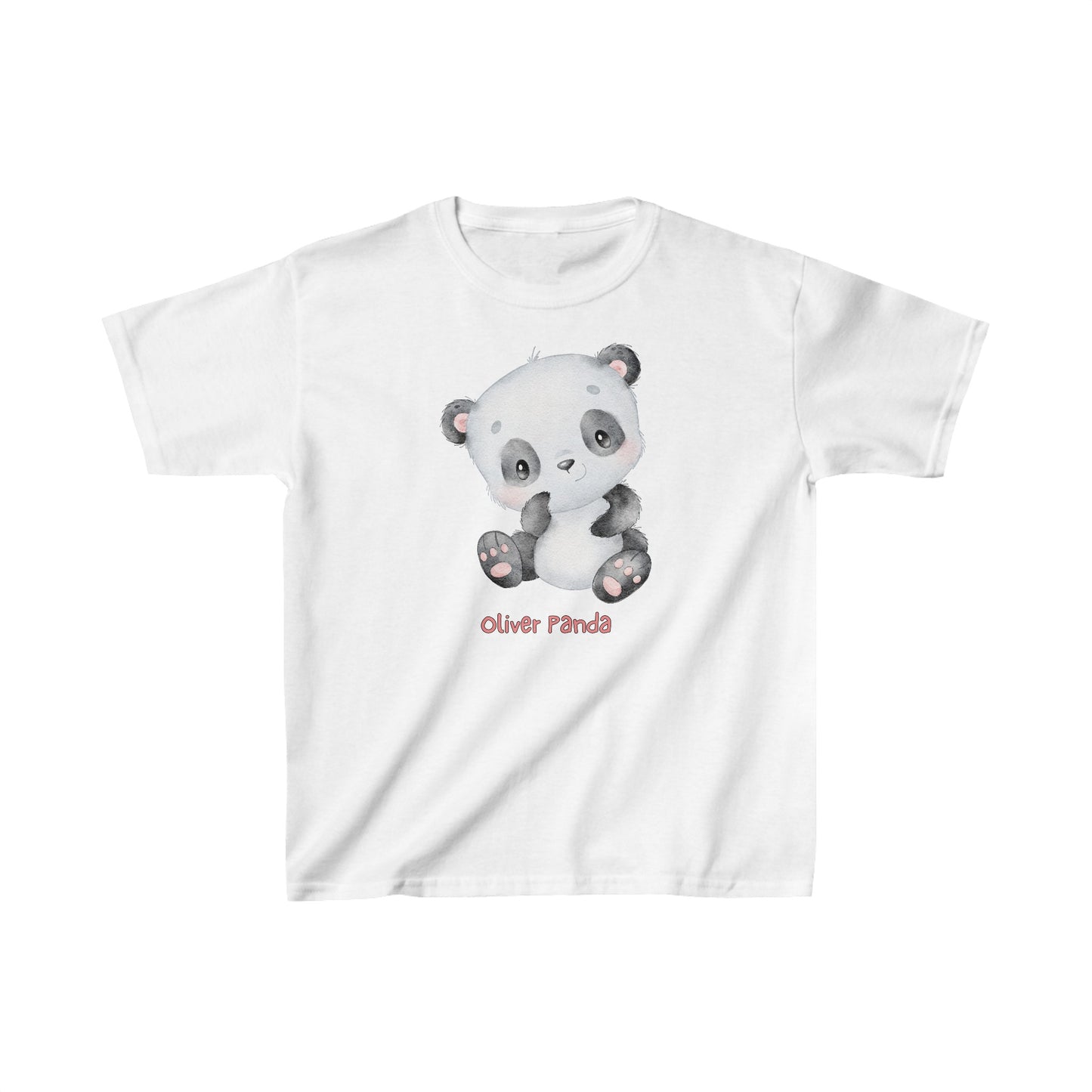 Adorable Oliver Panda Solo - Kids Heavy Cotton™ Tee