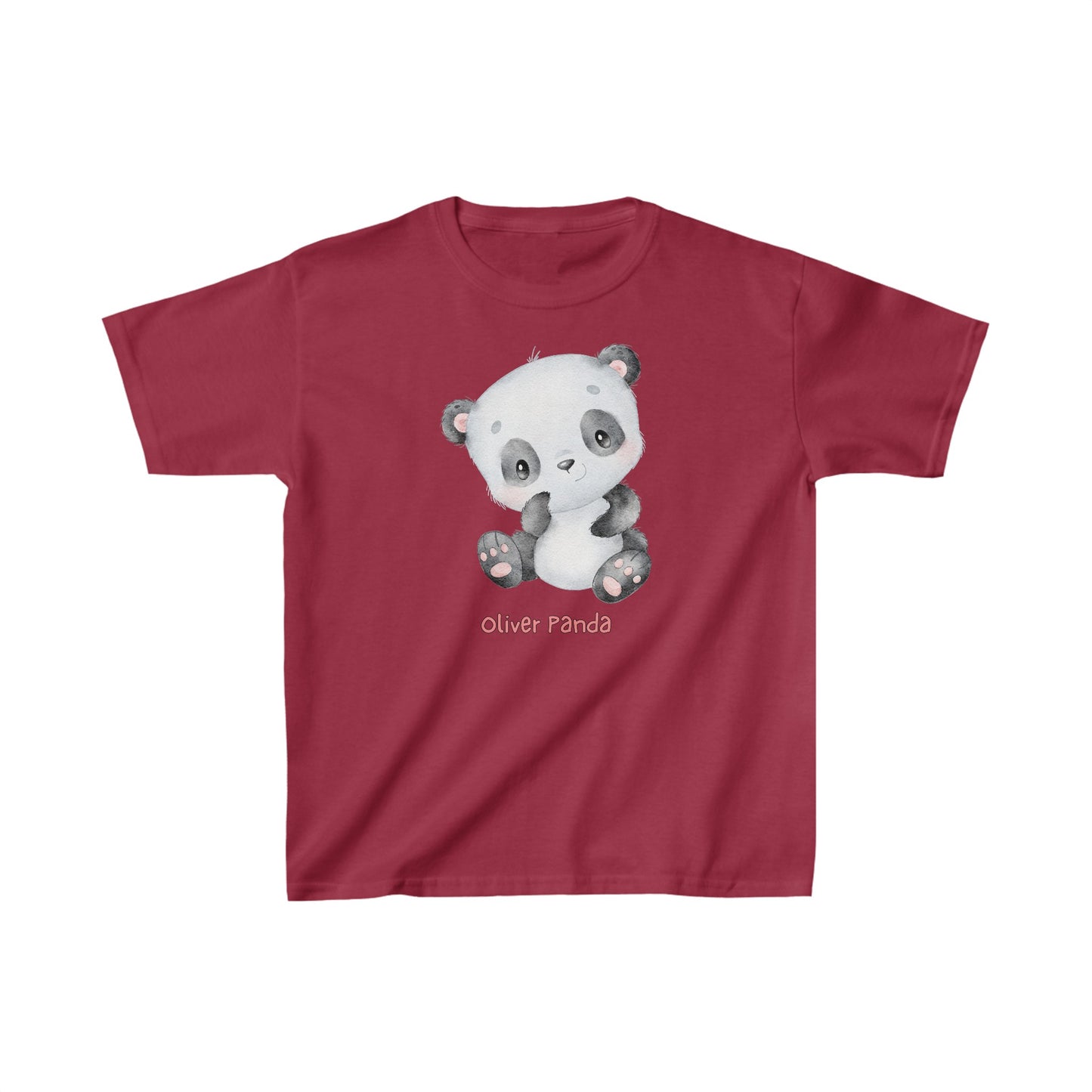 Adorable Oliver Panda Solo - Kids Heavy Cotton™ Tee