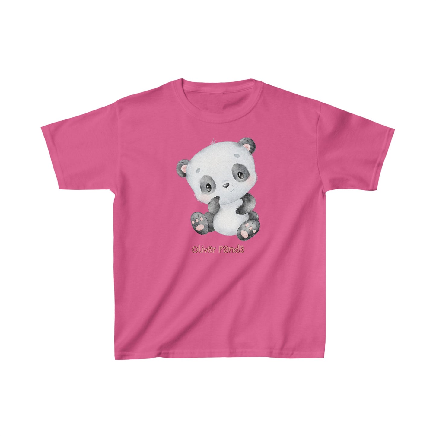 Adorable Oliver Panda Solo - Kids Heavy Cotton™ Tee