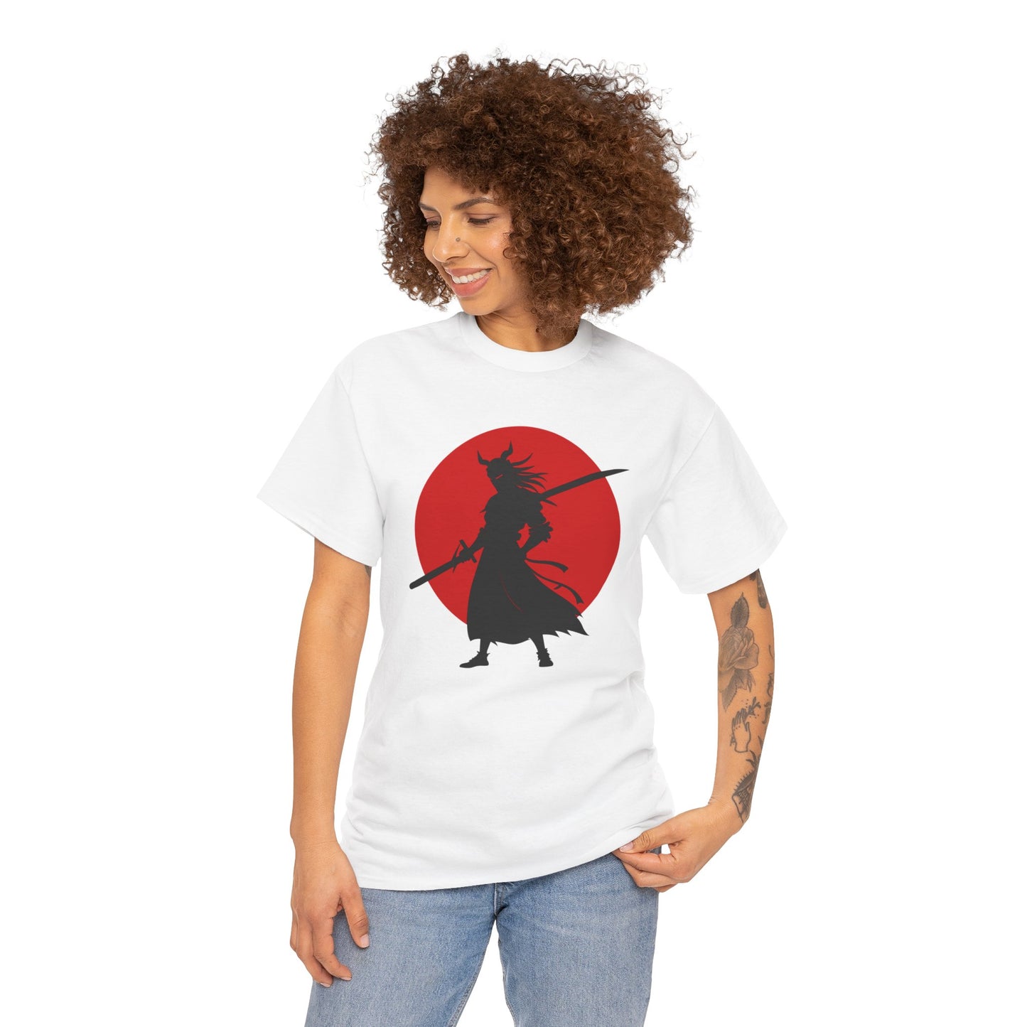 Samurai with ōdachi (long sword) T-shirt