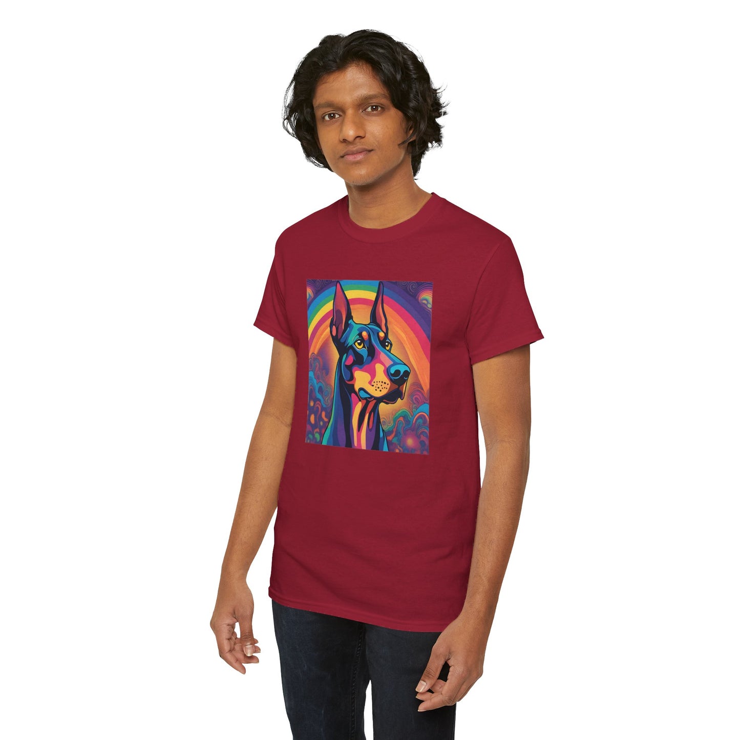 Psychedelic Doberman Pinscher T-shirt