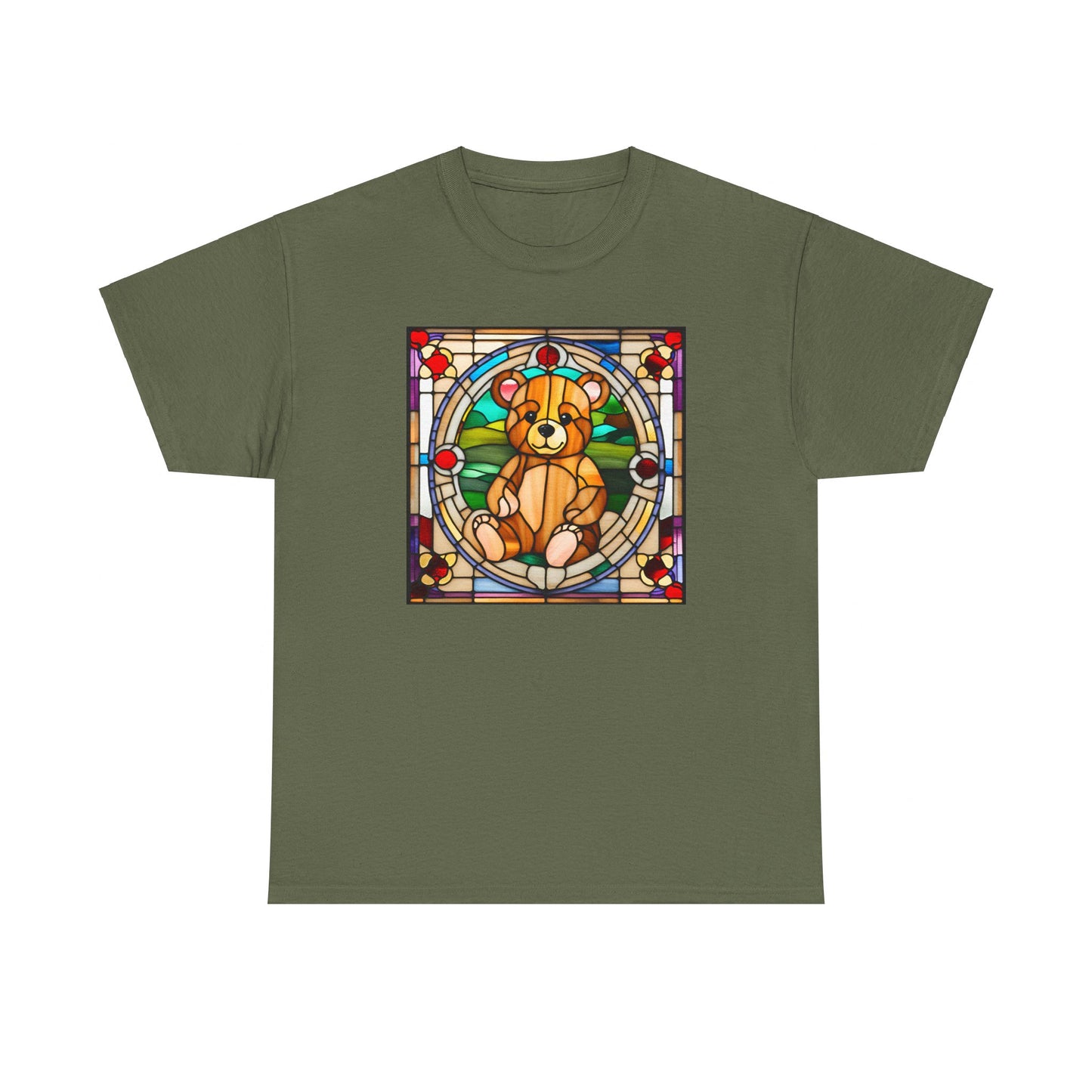 Teddy Bear Stained Glass T-shirt