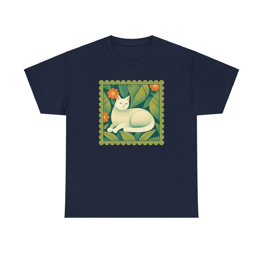 White Cat Retro T-shirt