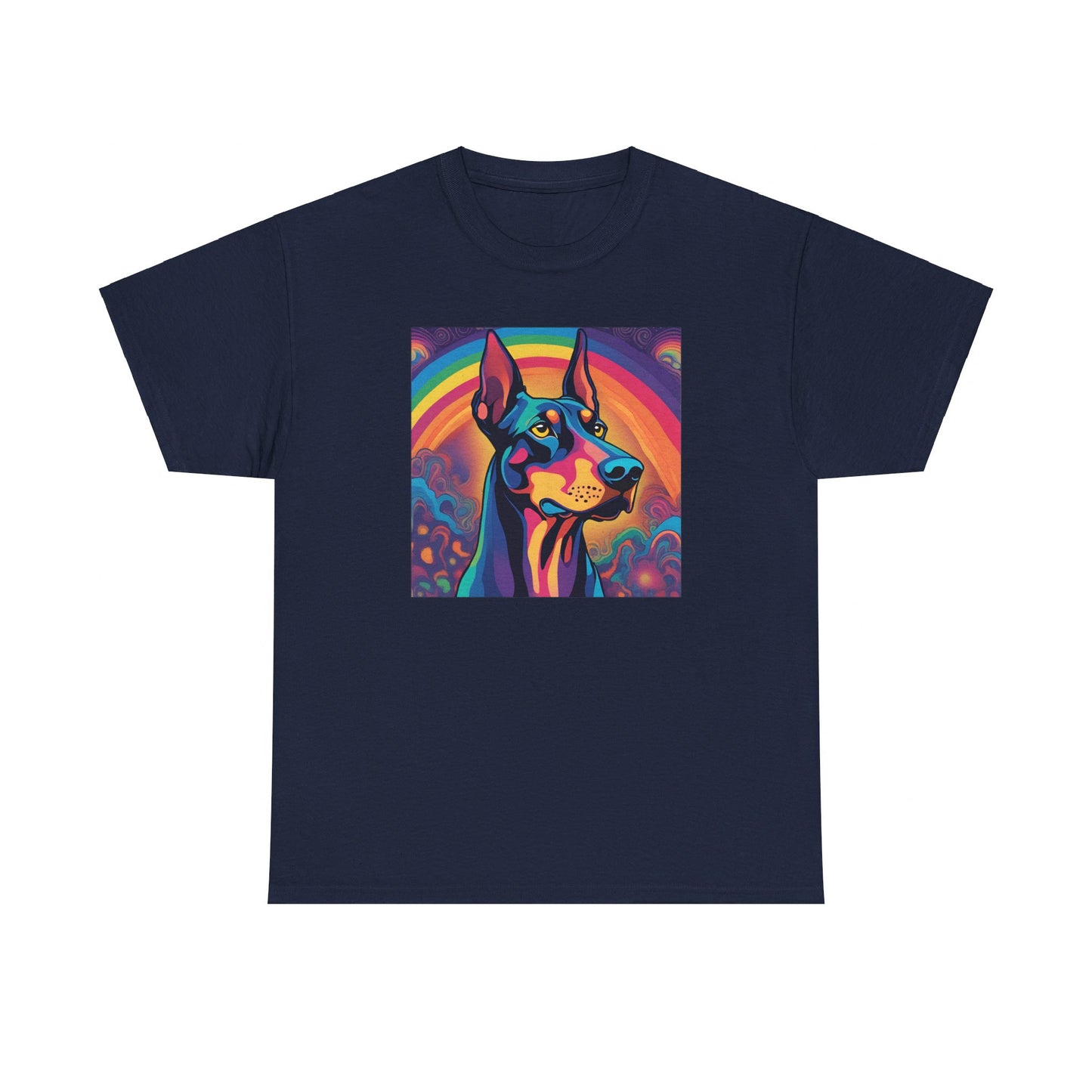 Psychedelic Doberman Pinscher T-shirt