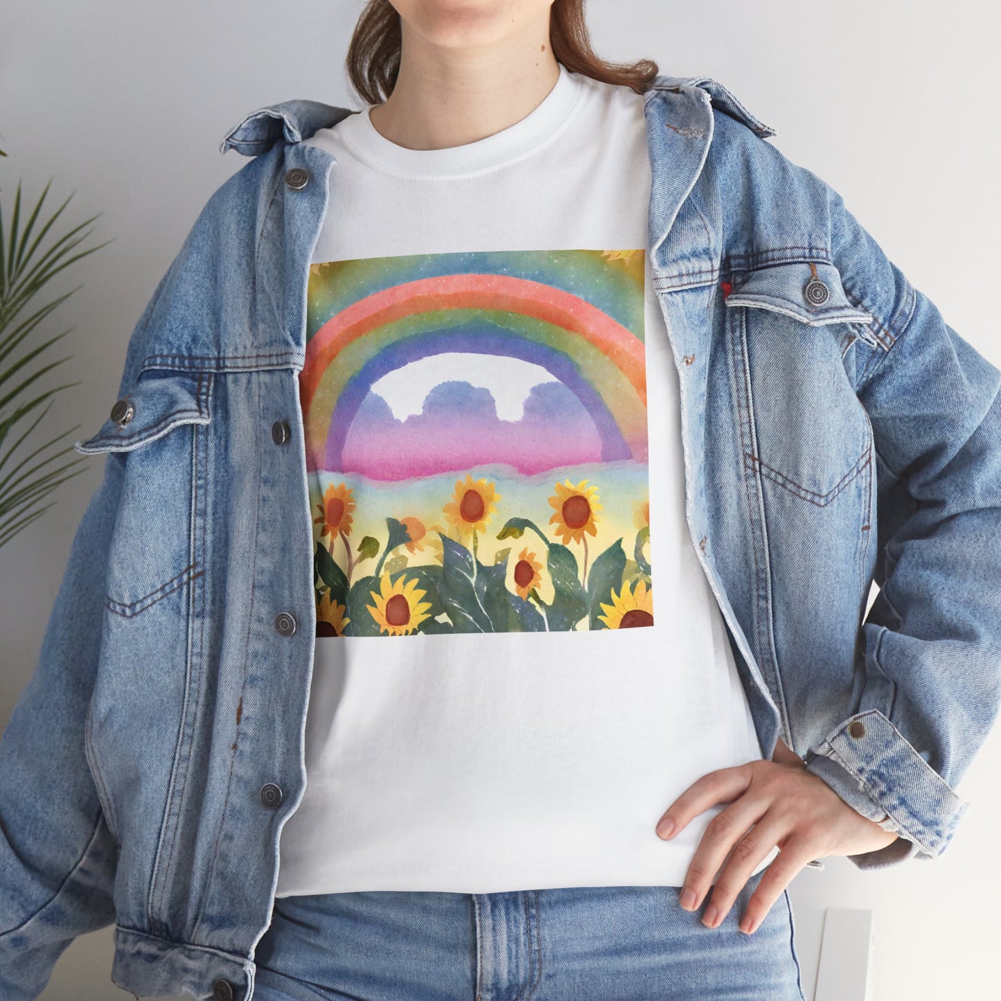 Sunflowers & Rainbow v3 T-shirt