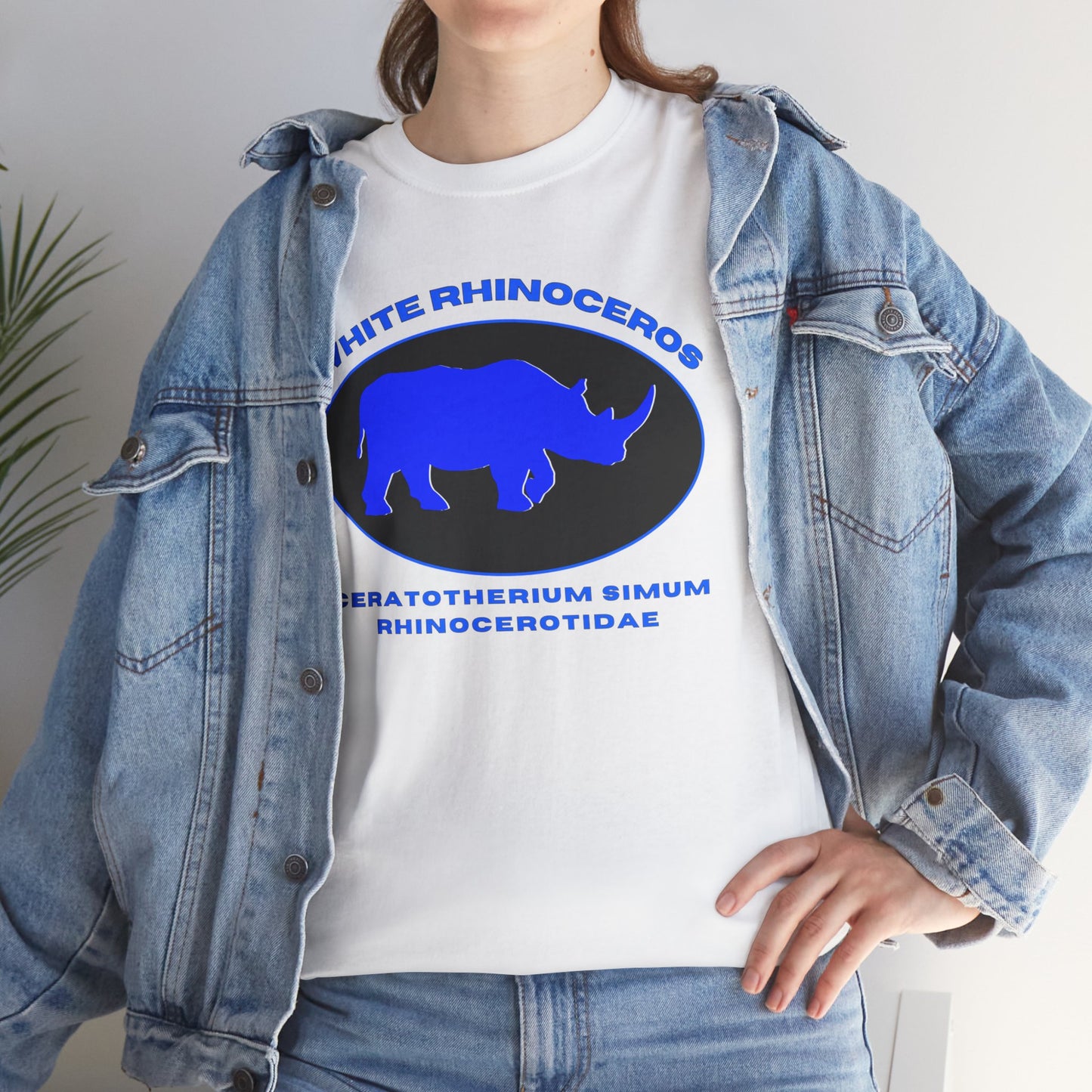 White Rhinoceros with Scientific Names T-shirt