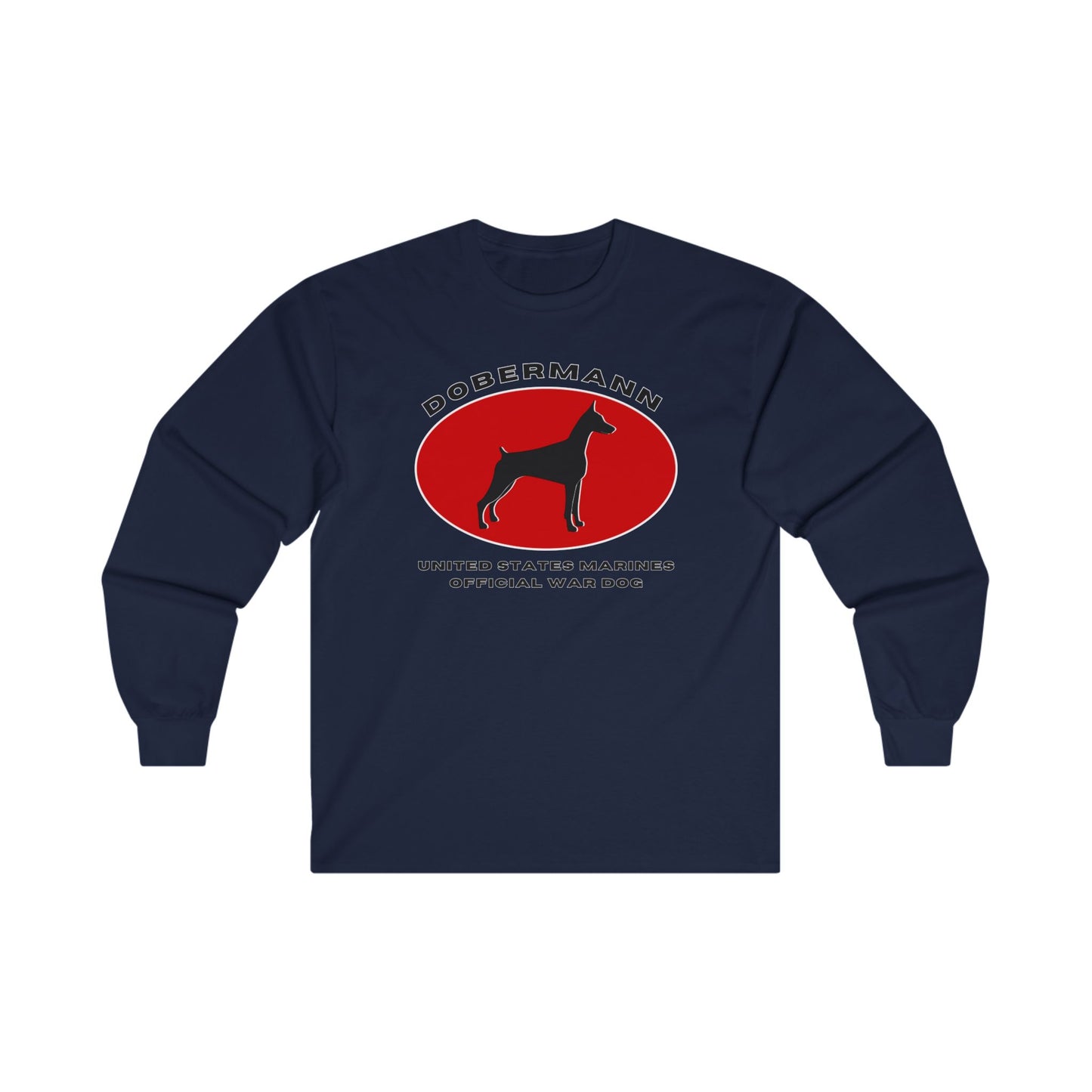 Dobermann - USMC Official War Dog - Long Sleeve Tee