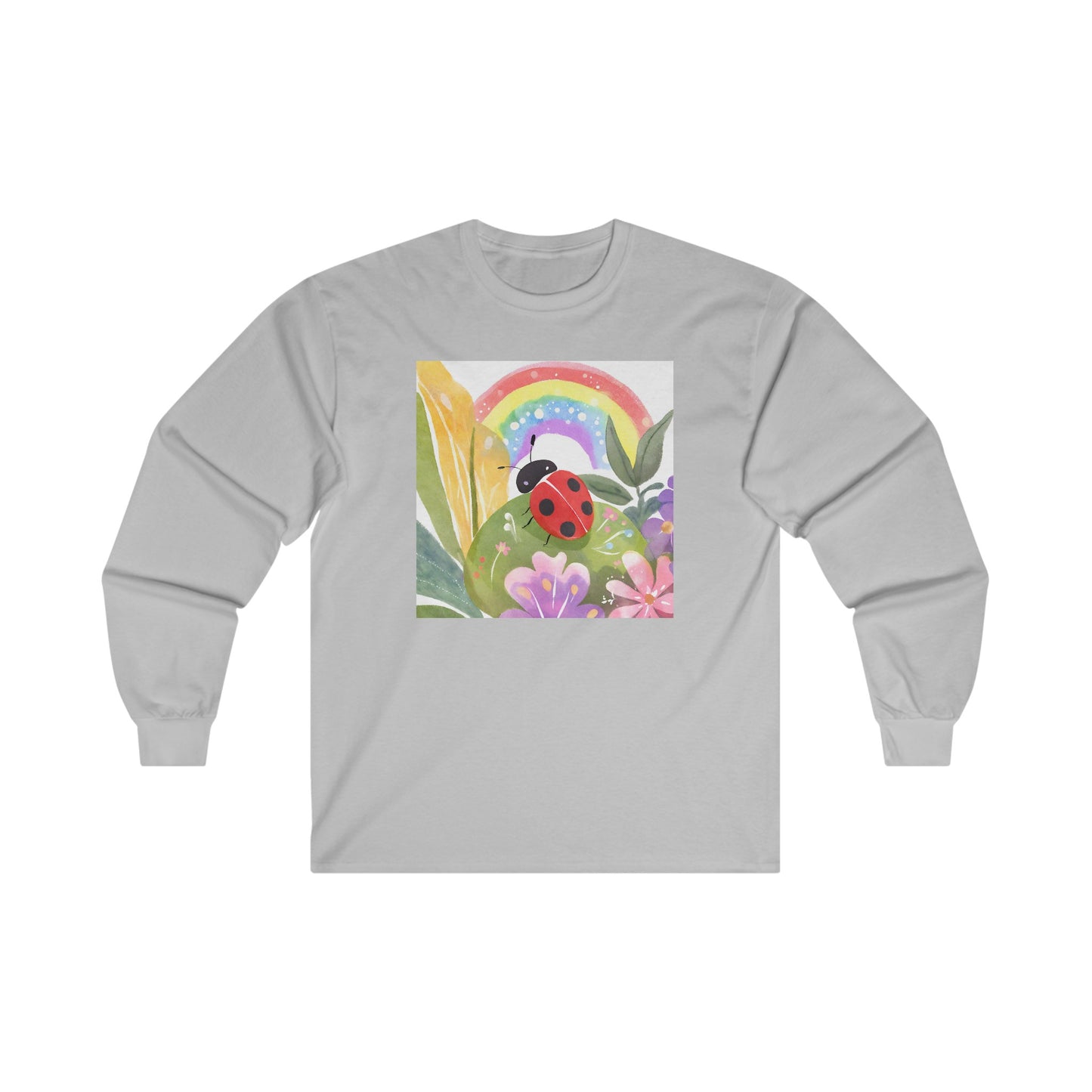 Ladybug in Garden v1 - Long Sleeve Tee