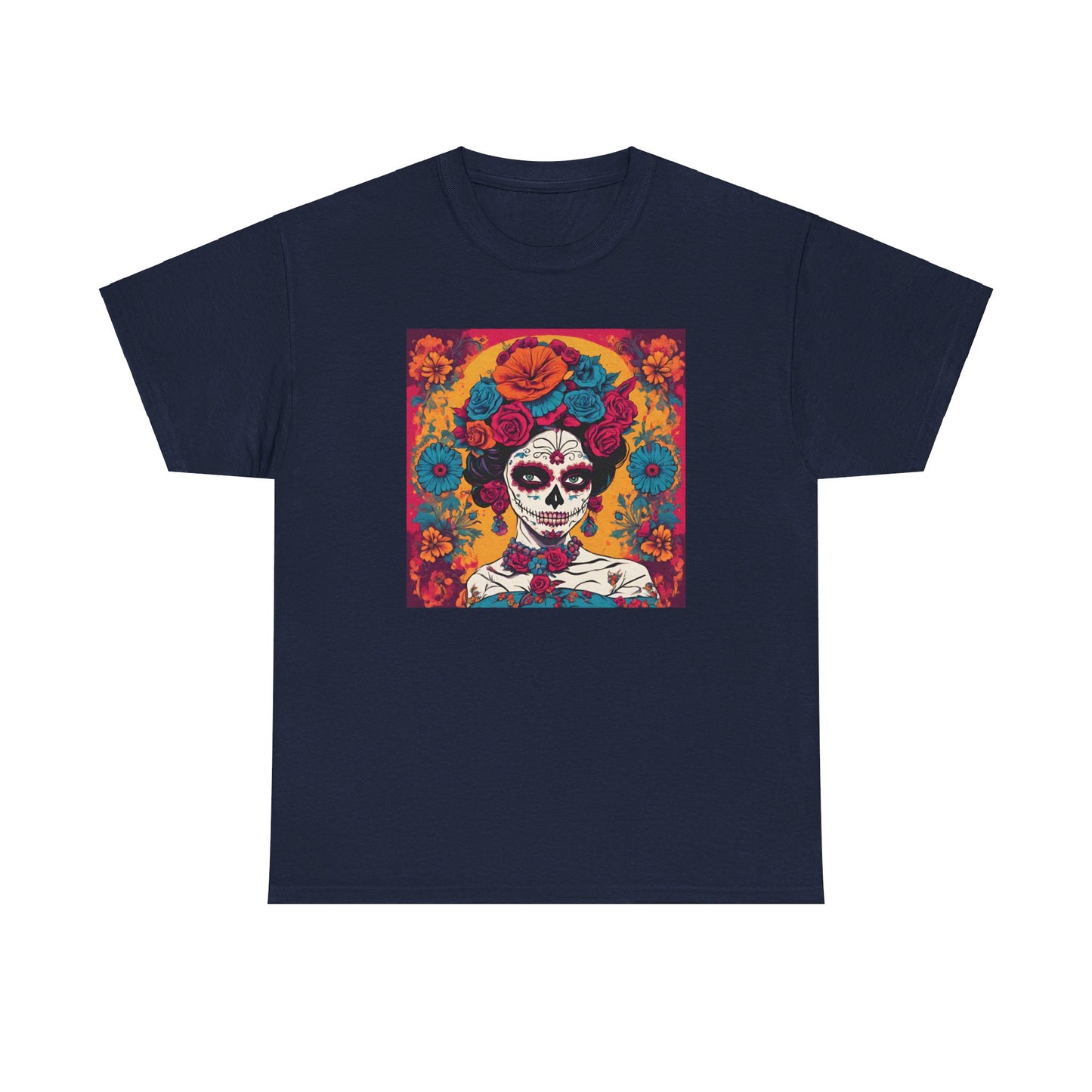 Day of the Dead Mary of Guadalupe Popart v1 T-shirt