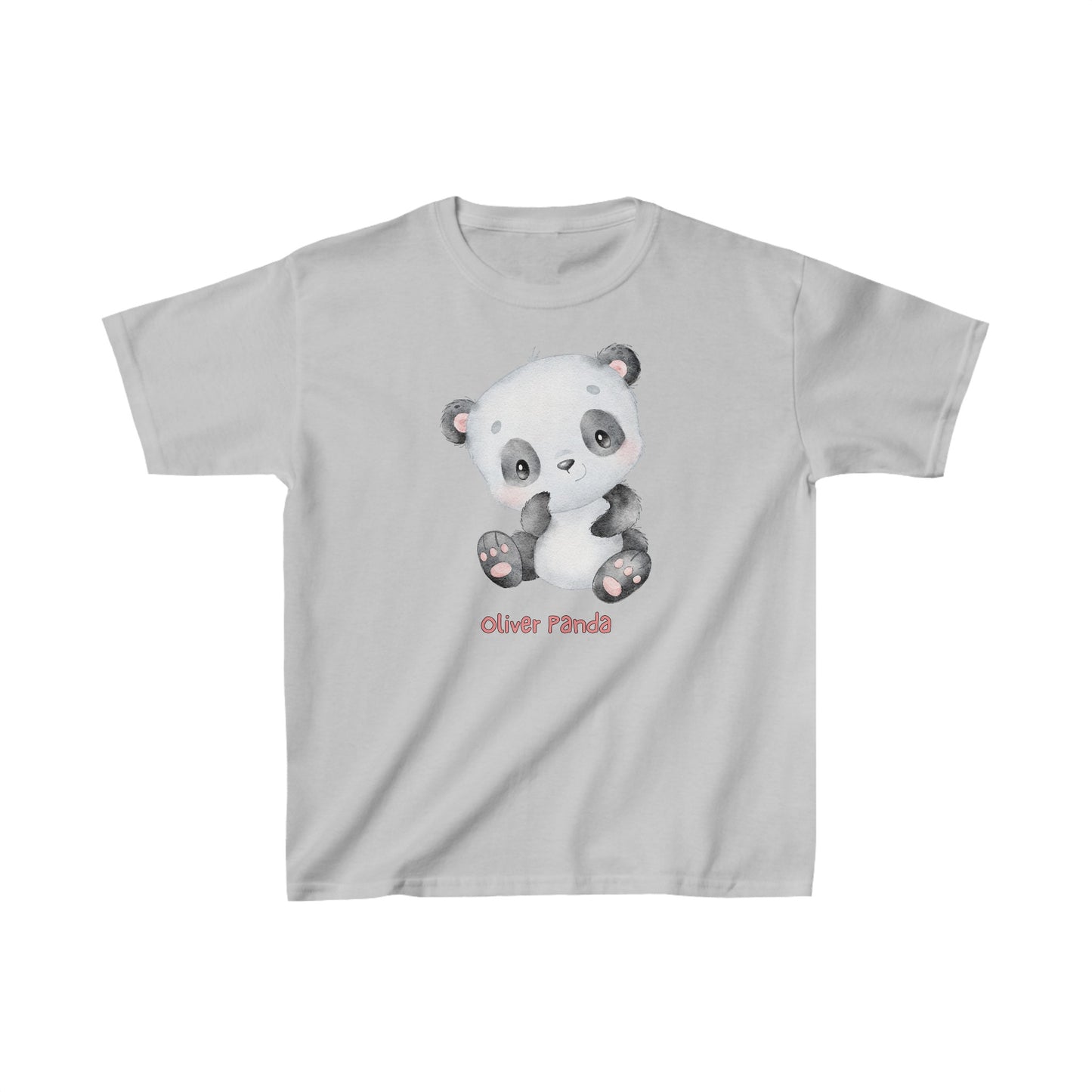 Adorable Oliver Panda Solo - Kids Heavy Cotton™ Tee