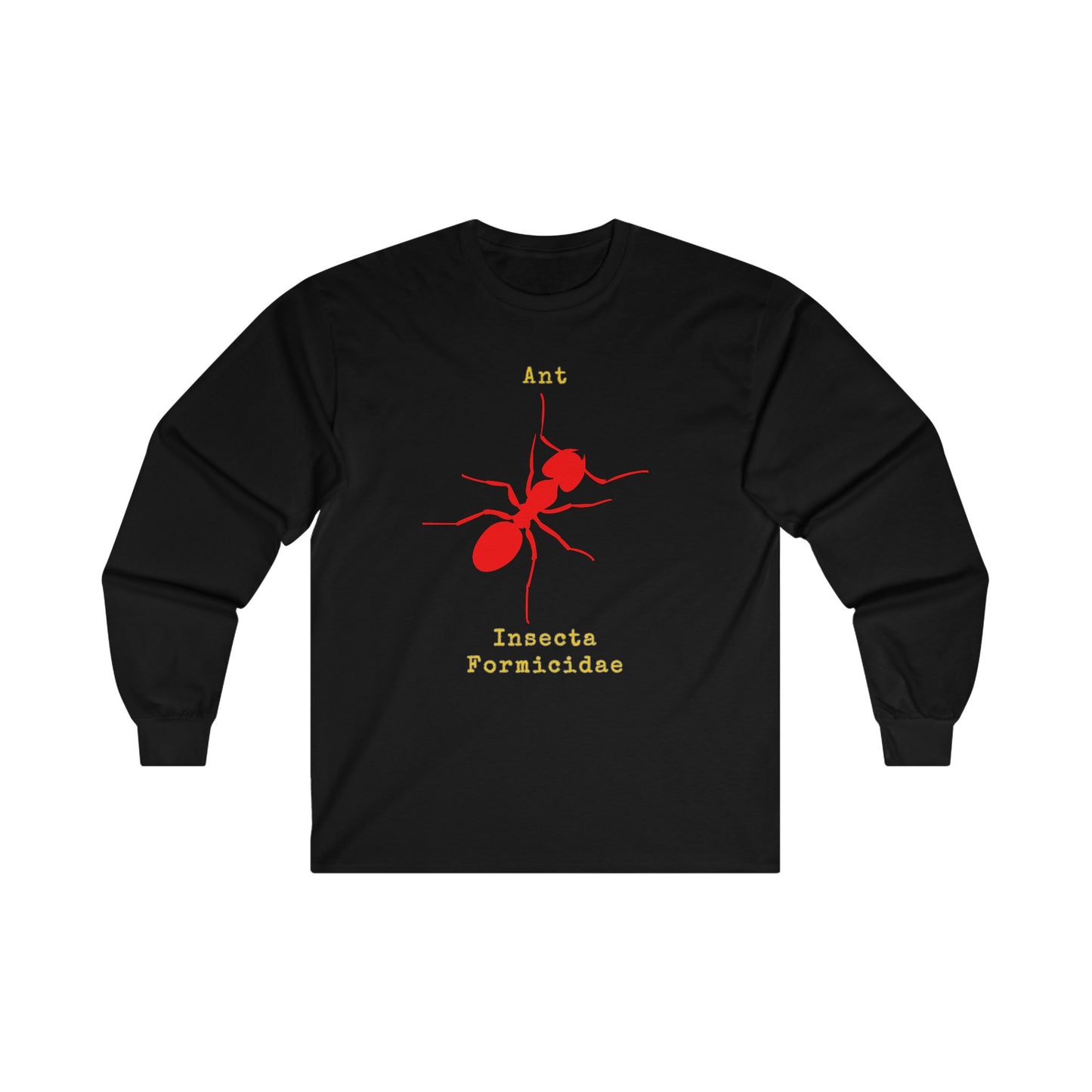 Ant with Scientific Names - Long Sleeve Tee