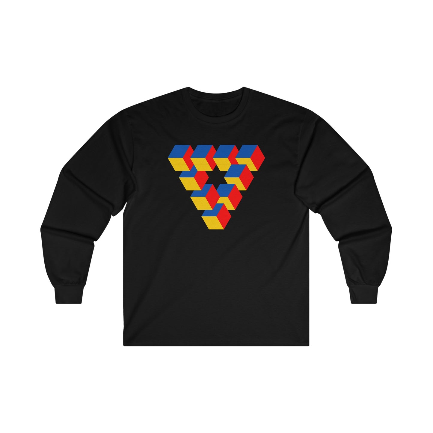 Cube Abstract - Long Sleeve Tee